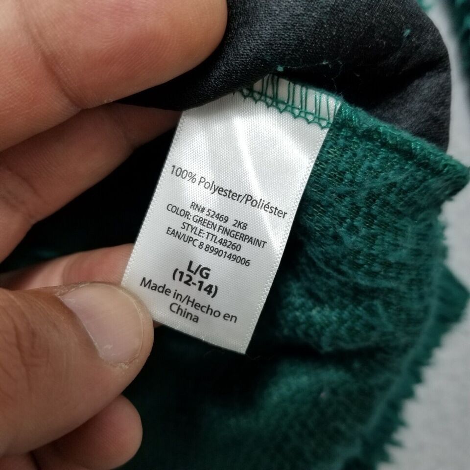 Other Time And Tru Sherpa Sweater Womens Large Green Fox Size L / US 10 / IT 46 - 10 Thumbnail