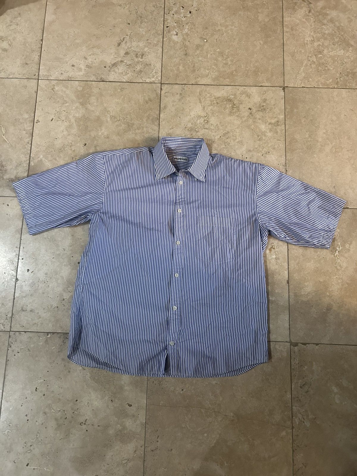 Balenciaga Balenciaga Striped Button Up Size US L / EU 52-54 / 3 - 1 Thumbnail