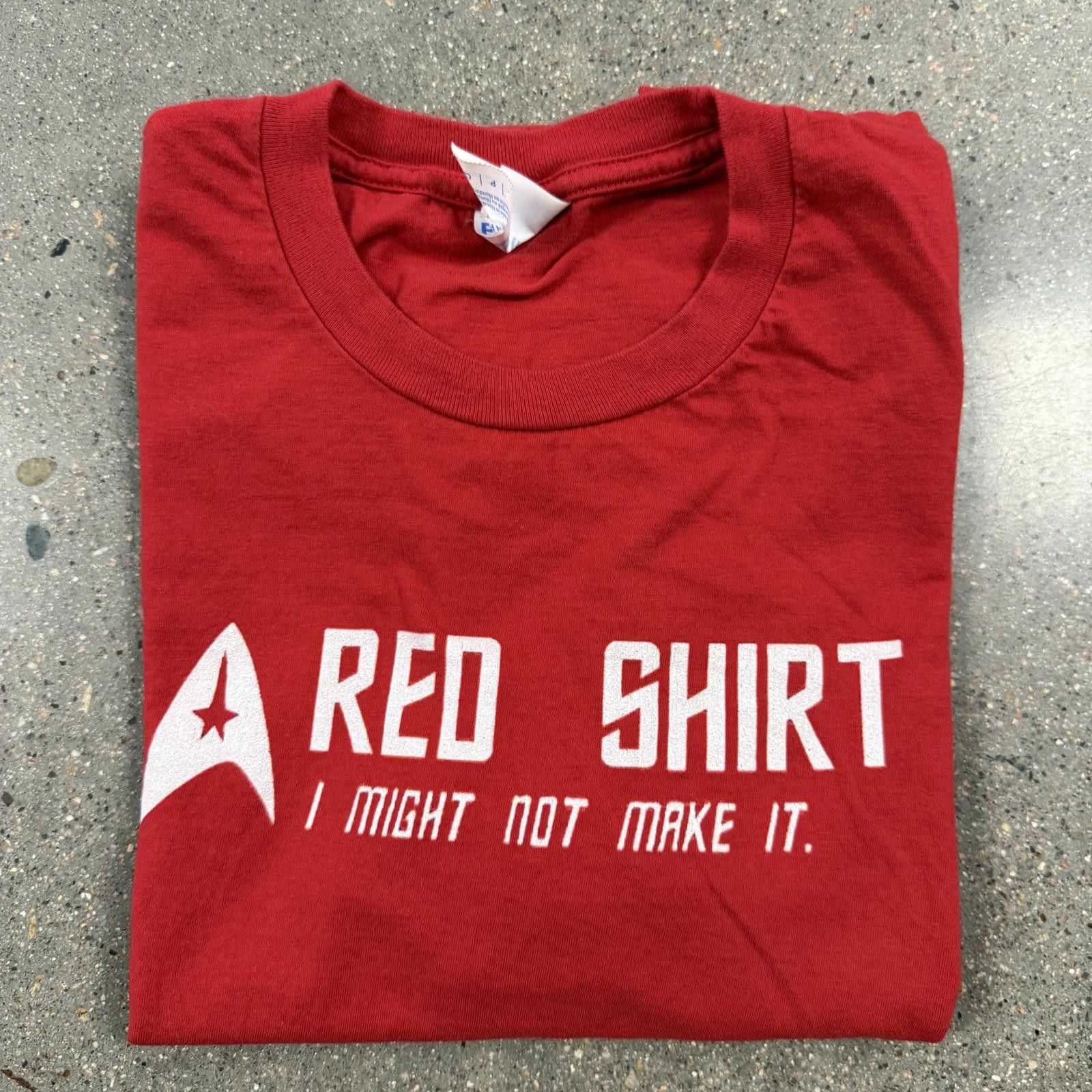 Designer Star Trek I Might Not Make It T-Shirt - Red - S Size US S / EU 44-46 / 1 - 7 Thumbnail
