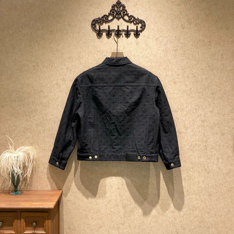 Louis Vuitton Louis Vuitton 25ss new black presbyopic full print denim j Size XS / US 0-2 / IT 36-38 - 2 Thumbnail