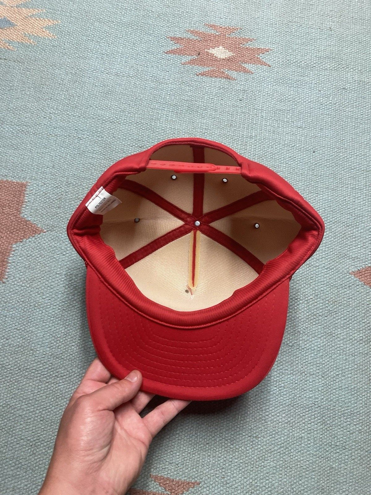 Vintage Vintage trucker hat Big L Lumberland Michigan crimson red Size ONE SIZE - 4 Thumbnail