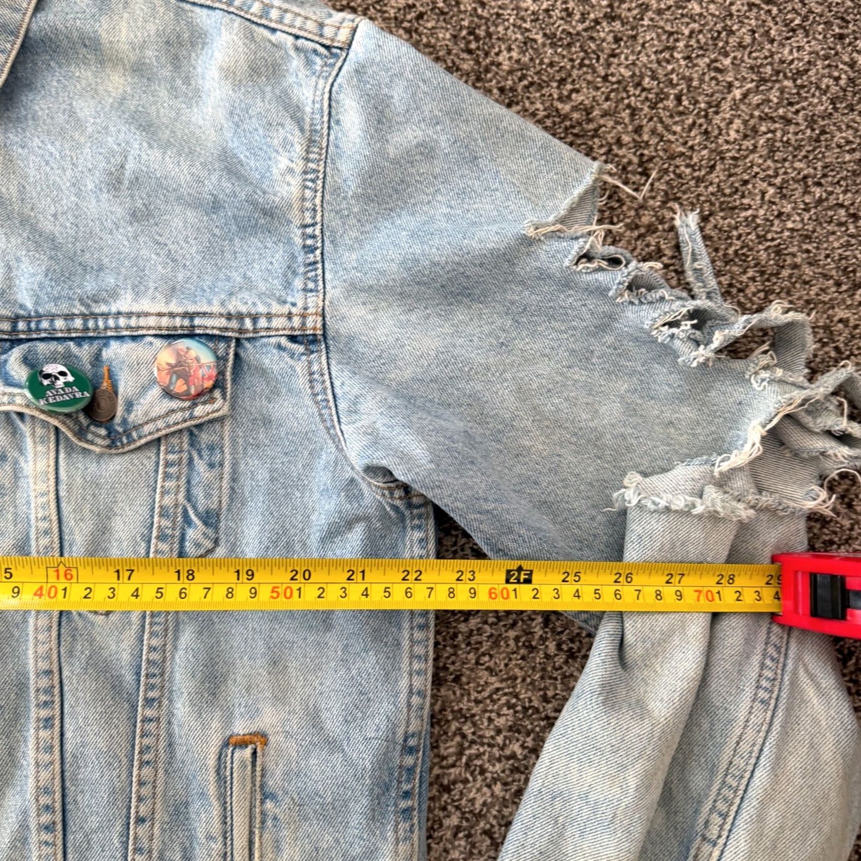 Levi's VINTAGE Levi's Denim Jacket Trucker Iron Maiden Size US L / EU 52-54 / 3 - 4 Thumbnail