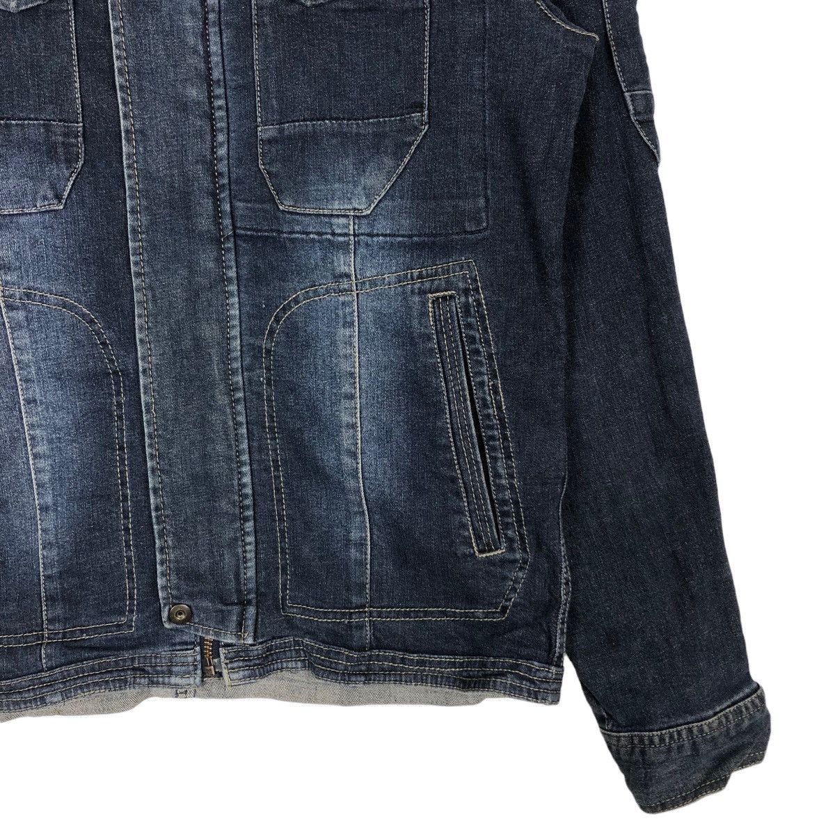 Japanese Brand 🔥Vintage Denim Biker Jacket I’z Frontier Japan Made Size US M / EU 48-50 / 2 - 4 Thumbnail