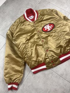 San Francisco 49ers 5 -Time Super Bowl Champions Wool & Leather Jacket  New WT