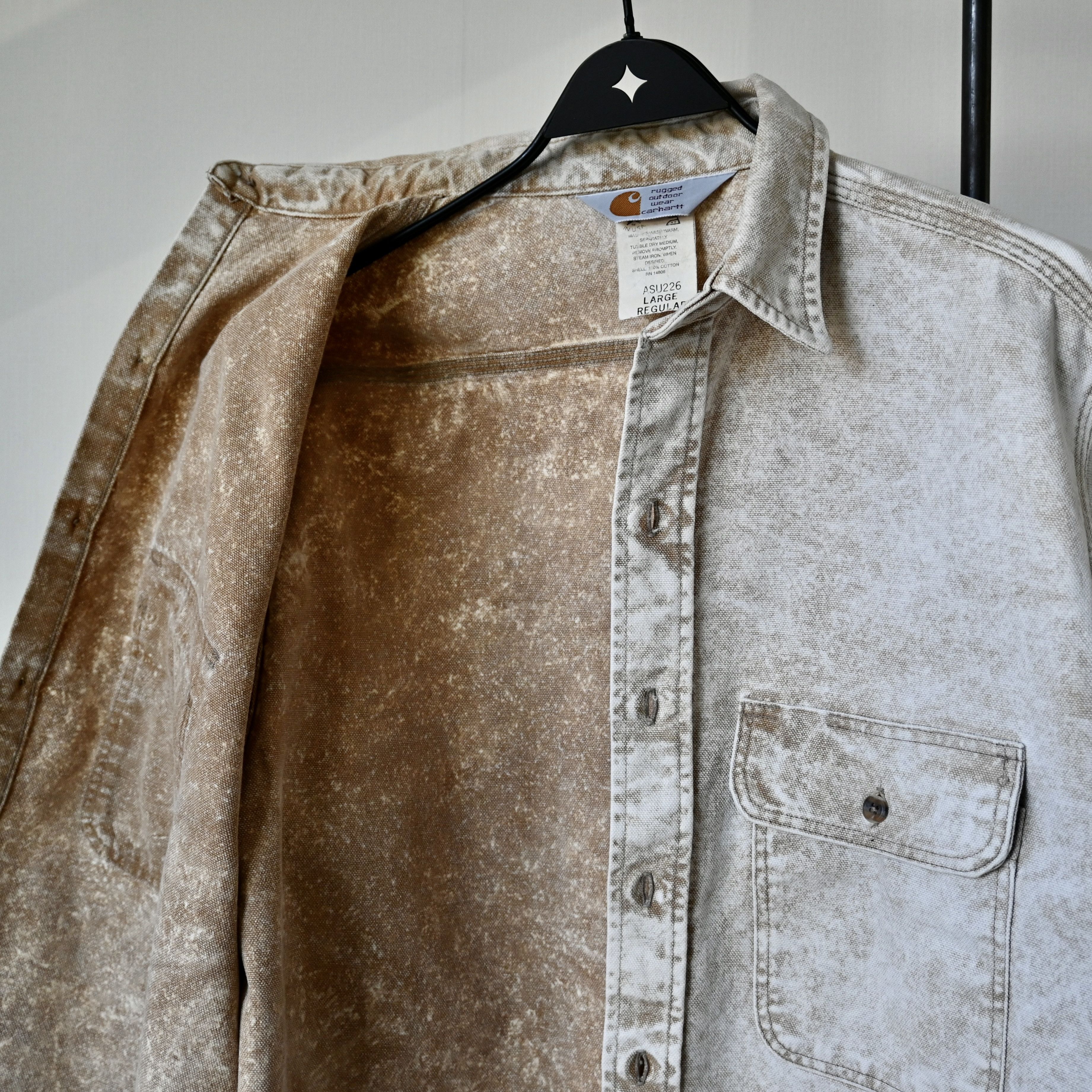 Carhartt VTG Carhartt acid brown duck work shirt, made in USA Size US L / EU 52-54 / 3 - 10 Thumbnail