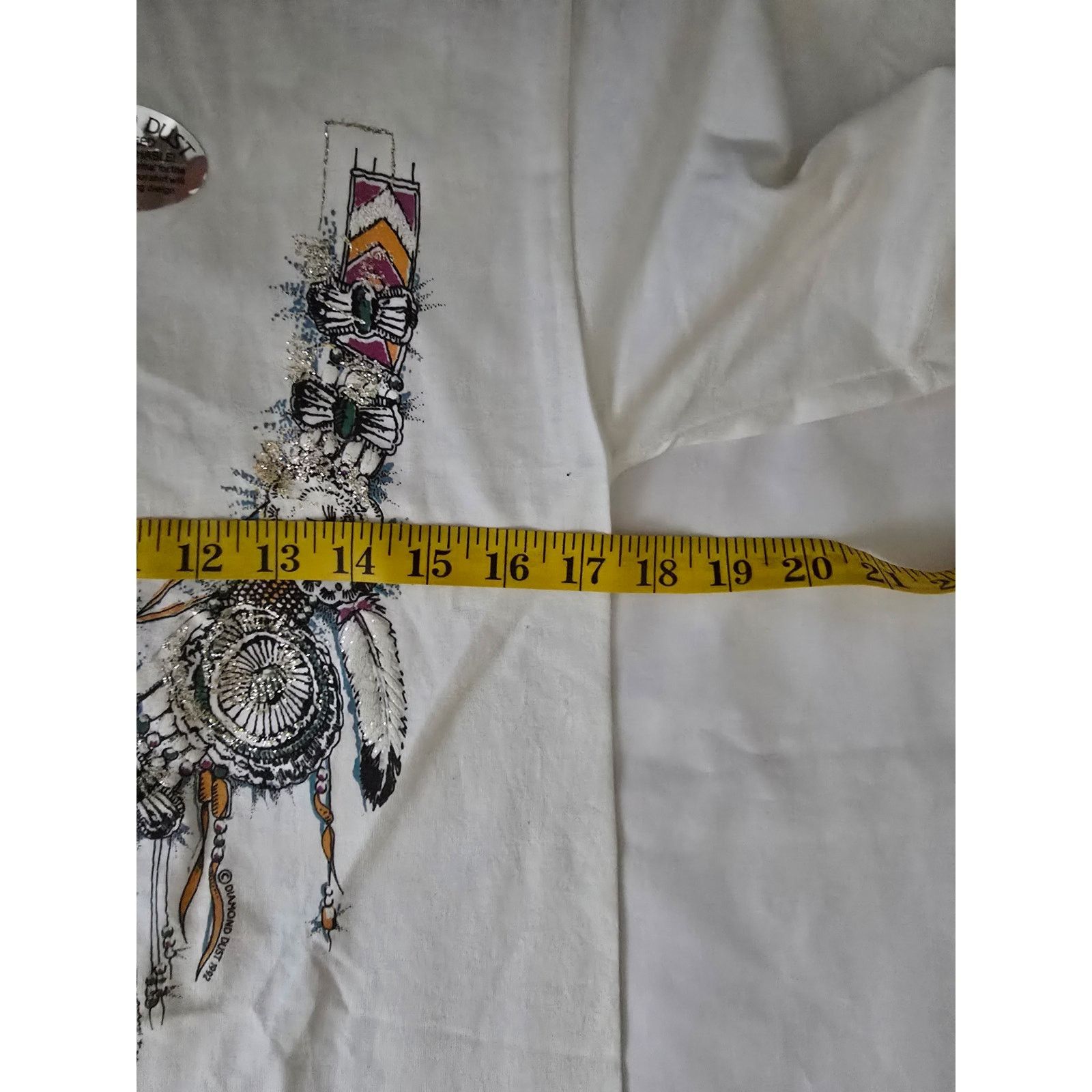 Vintage Vintage Diamond Dust Shirt Native American S Glitter Tee 90s Size S / US 4 / IT 40 - 13 Thumbnail