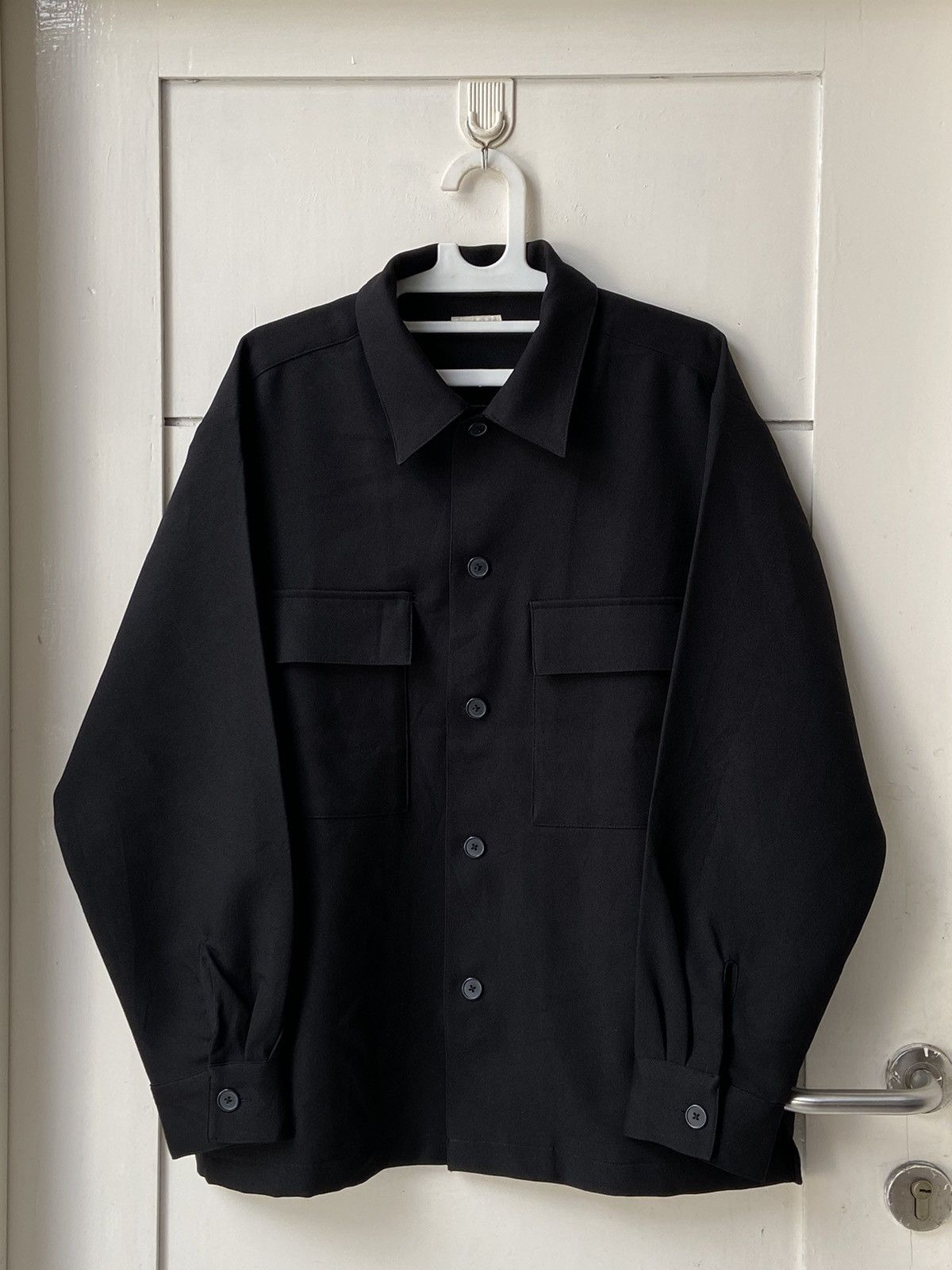 GU GU Black Boxy Oversize Black Outer Shirt Size US L / EU 52-54 / 3 - 1 Thumbnail