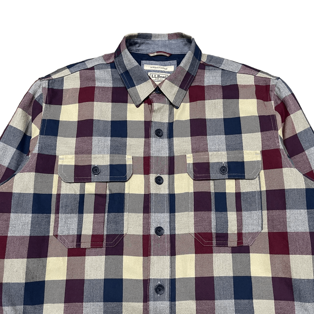 L.L. Bean Vintage L.L. Bean Slightly Fit Flannel Jacket Plaid Size US M / EU 48-50 / 2 - 2 Thumbnail