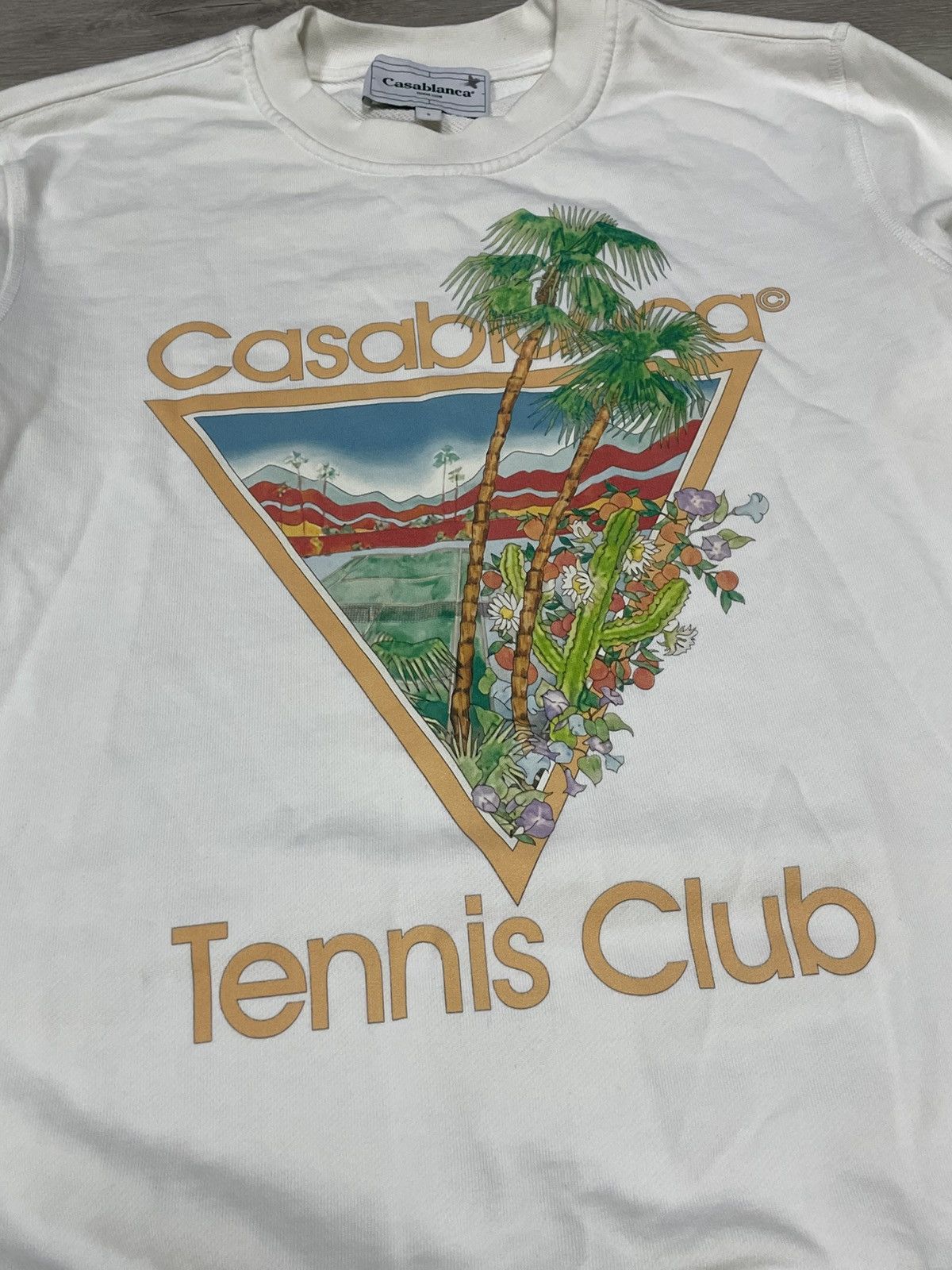 Casablanca Casablanca big logo triangle tennis sweatshirt Size US S / EU 44-46 / 1 - 3 Thumbnail