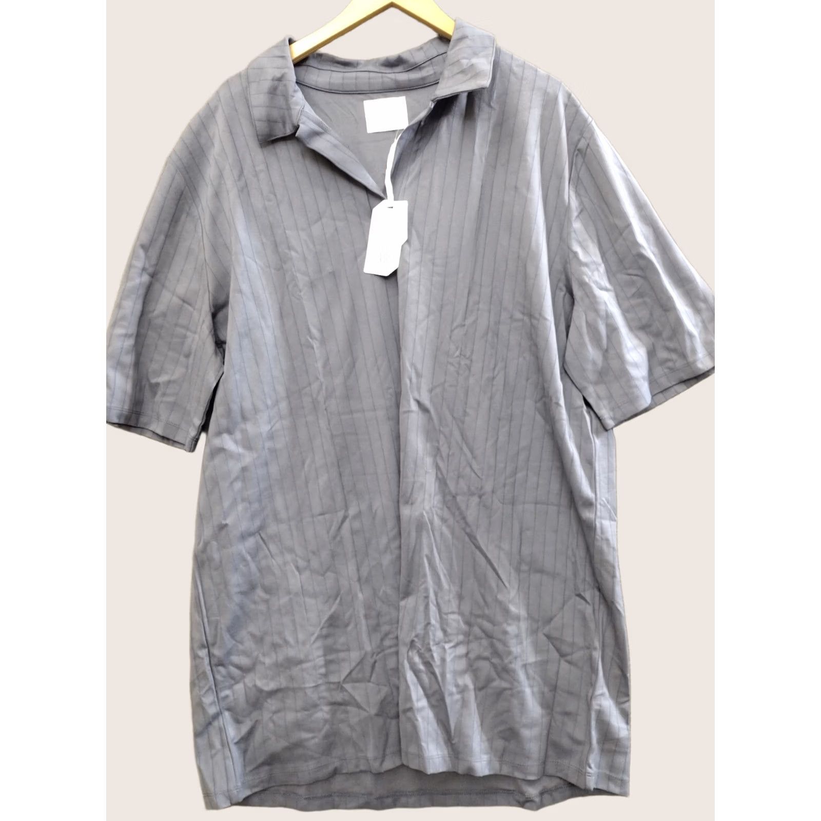 Vintage STYLUS X Ladarius Campbell Light Striped Casual Shirt Blue Polo 2XLT Size US XXL / EU 58 / 5 - 1 Thumbnail