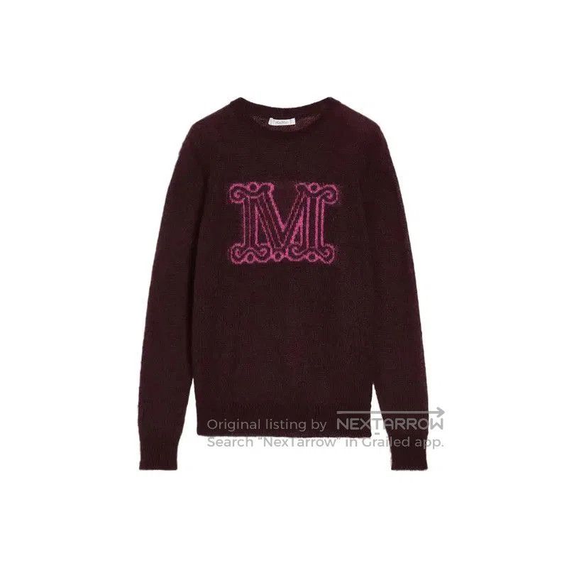 Max Mara MaxMara Brick Red Wool Long Sleeve Sweater . Size XS / US 0-2 / IT 36-38 - 1 Thumbnail