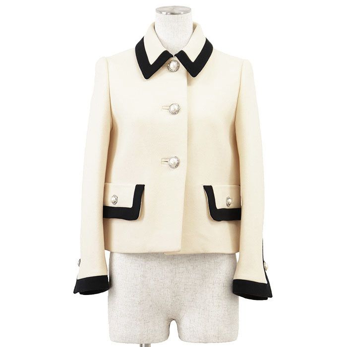 Miu Miu Miu Miu Miu Miu 100% Wool Jacket Textile Outerwear DUTY FREE for USA Size ONE SIZE - 1 Thumbnail