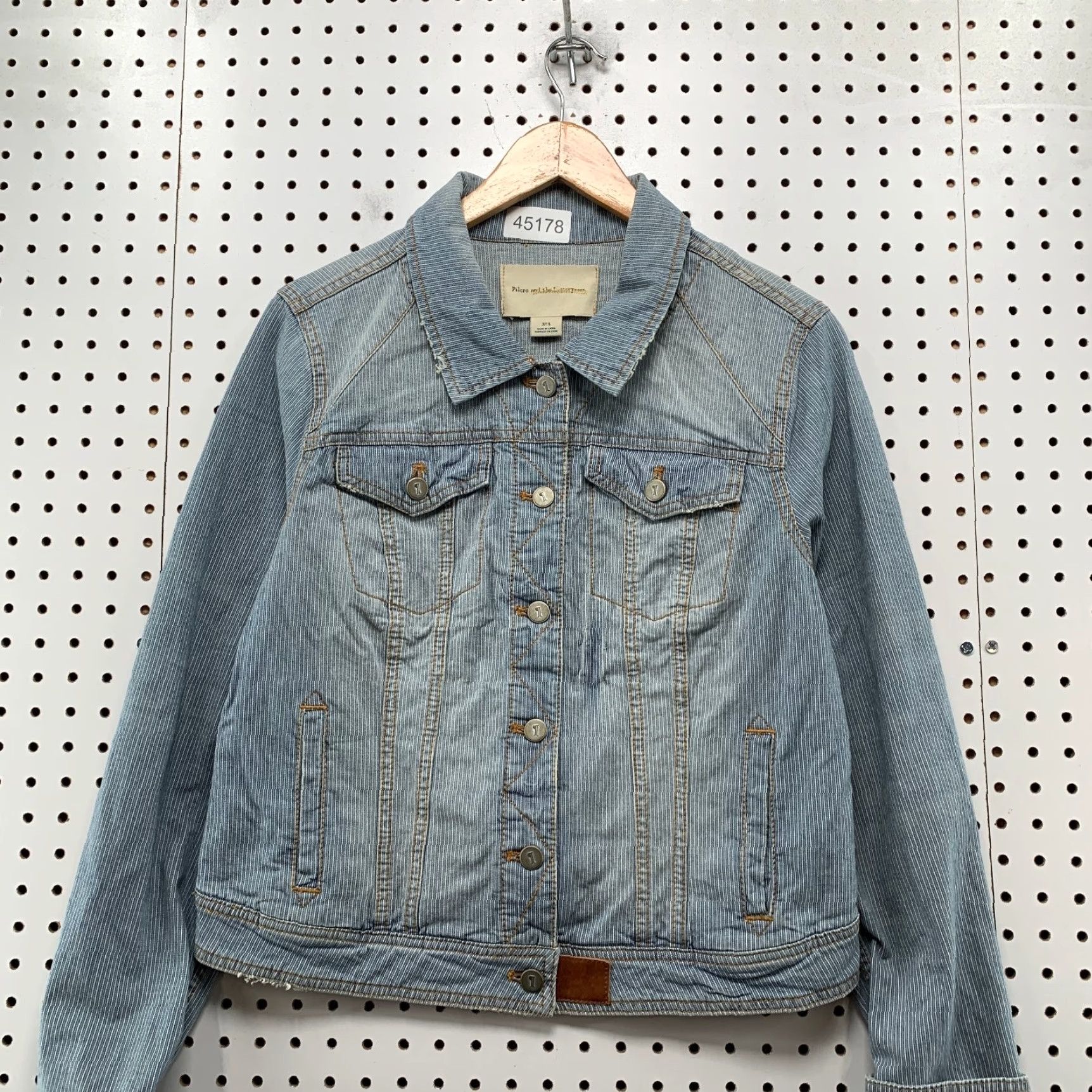 Vintage Pilcro Denim Jacket Womens Medium Blue Light Wash - Jacket - Pilcro - Denim - Blue - Casual - Women - M Size M / US 6-8 / IT 42-44 - 2 Thumbnail