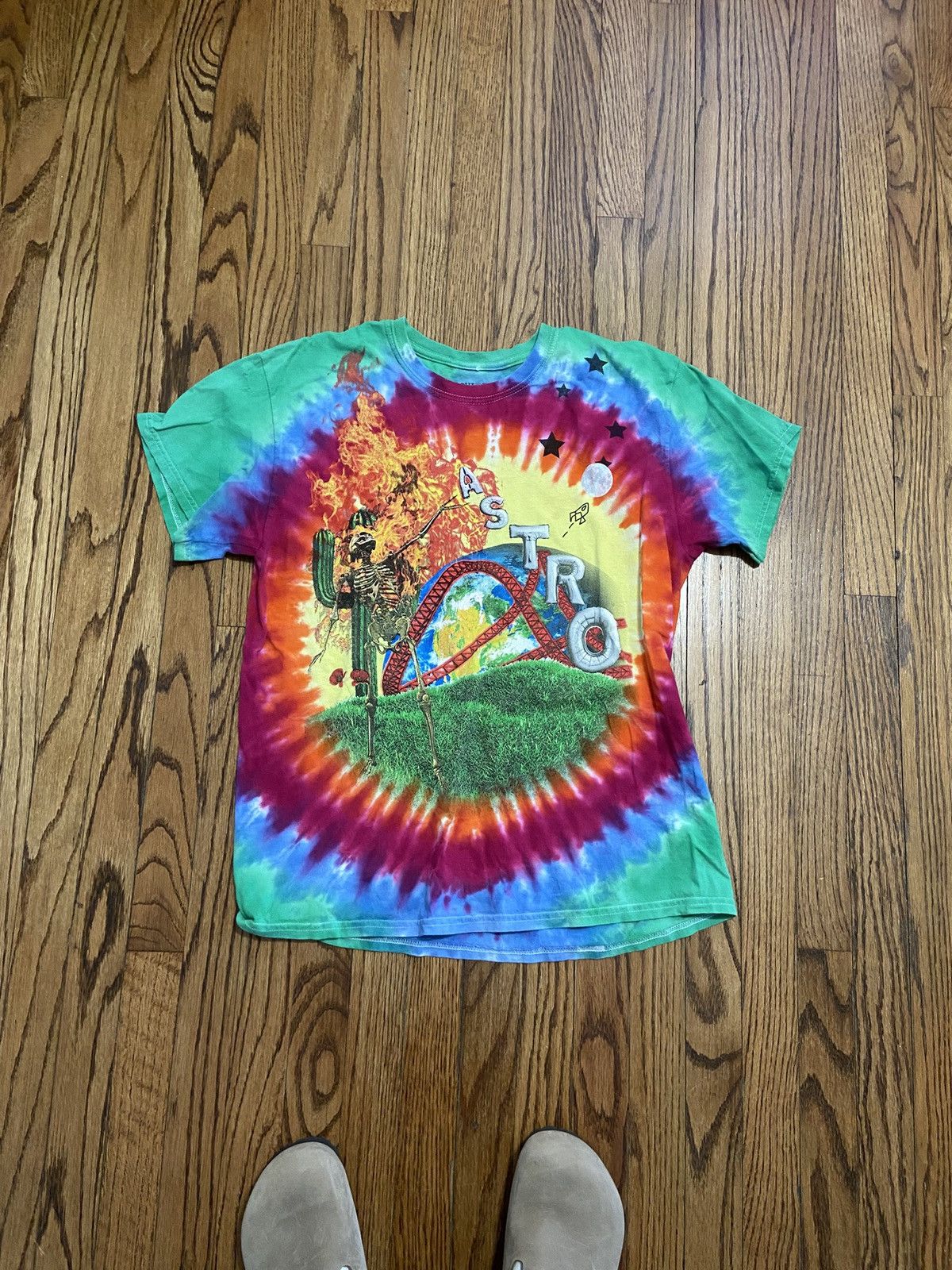 Travis Scott Travis scott tie dye astroworld t shirt Size US L / EU 52-54 / 3 - 1 Thumbnail