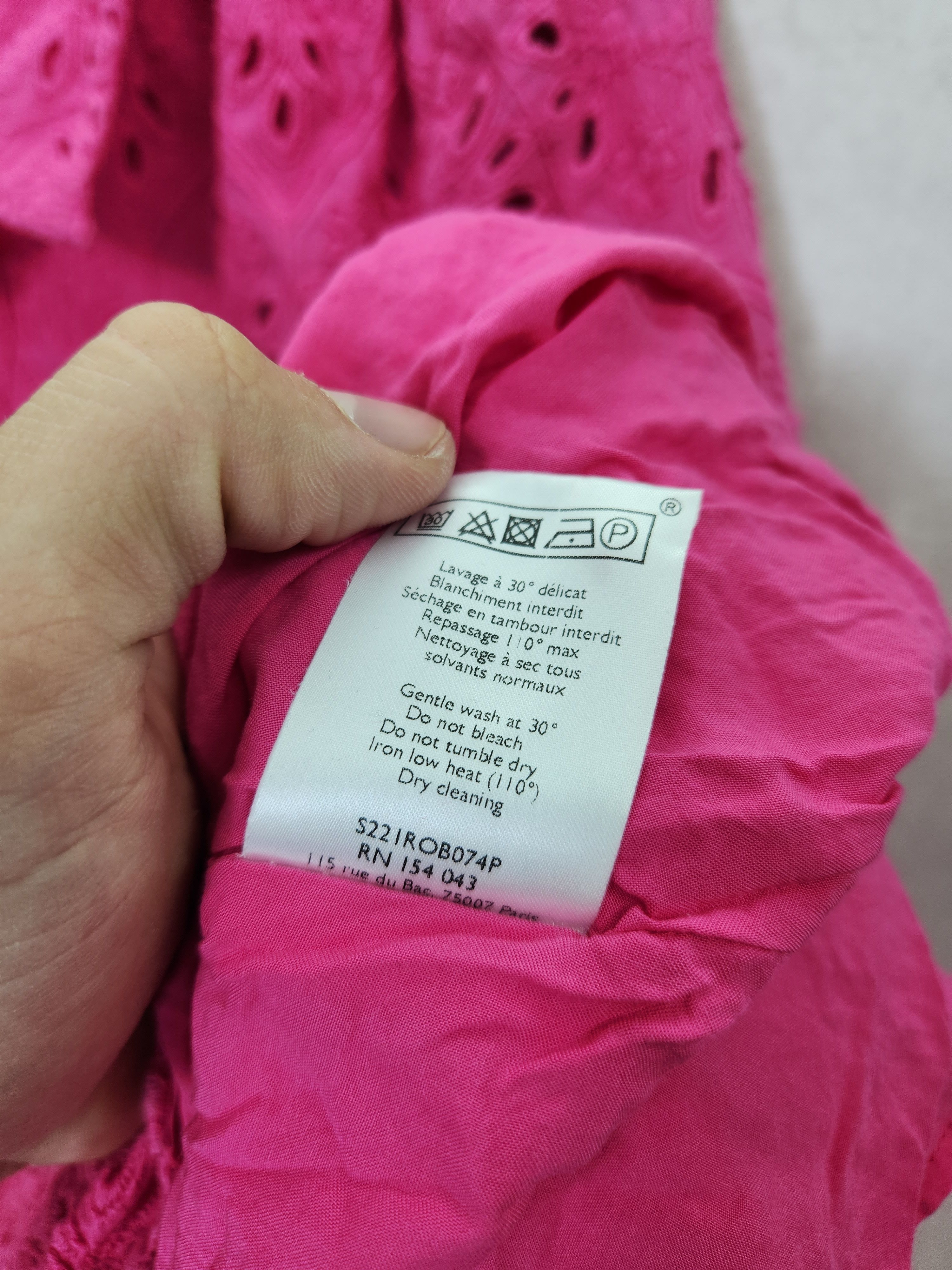 Sezane SS22 Sezane sol cotton dress pink button ups size 44 Size M / US 6-8 / IT 42-44 - 10 Thumbnail