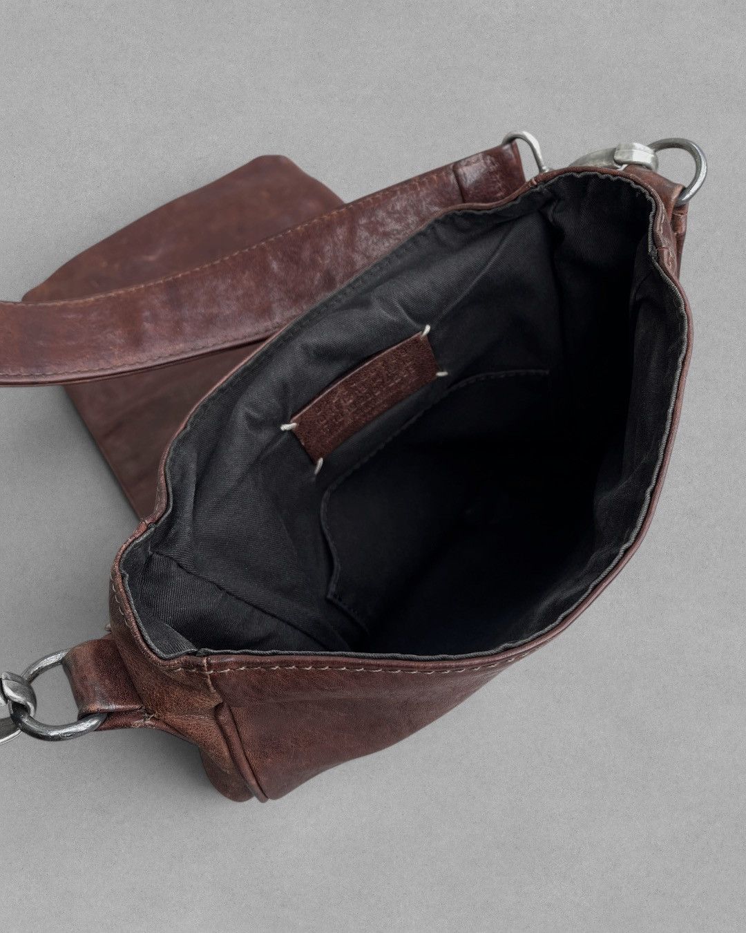 Maison Margiela 2000’s MAISON MARTIN MARGIELA Transparent Pocket Leather Bag Size ONE SIZE - 9 Thumbnail