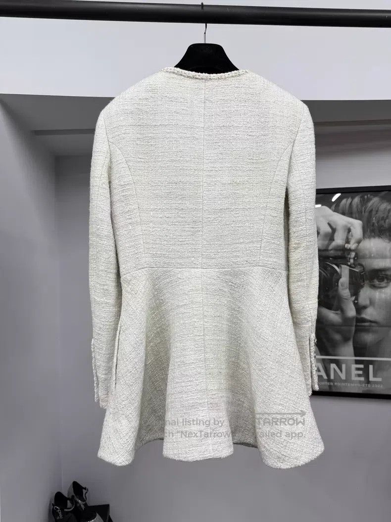 Chanel Chanel 23S white knitted jacket Size XS / US 0-2 / IT 36-38 - 3 Thumbnail
