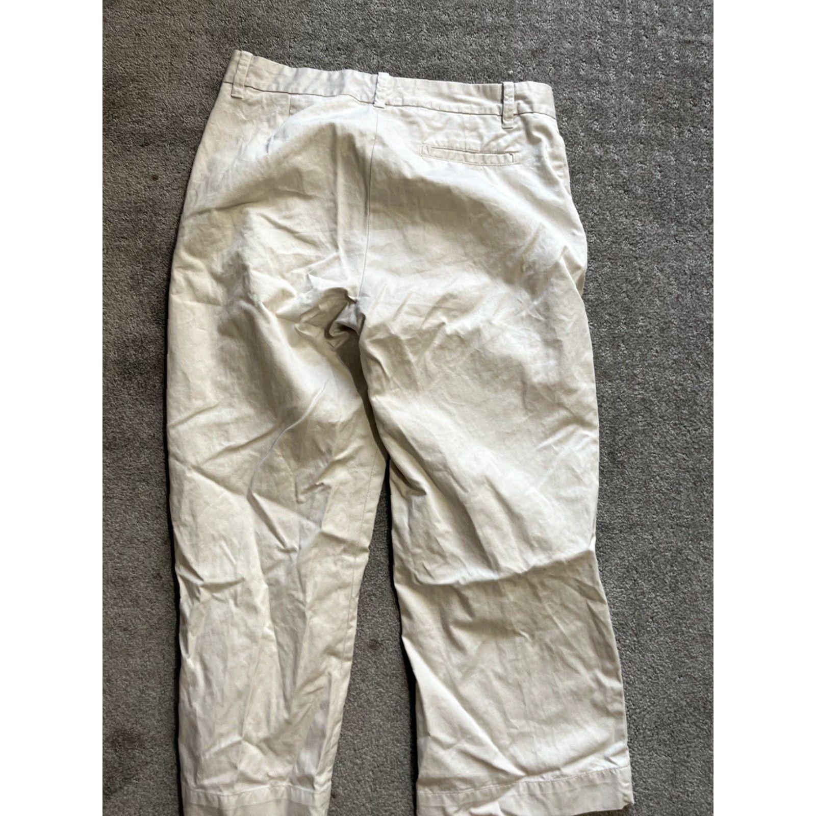 Gap GAP Capri Jeans Women's 6 Beige Solid Cropped Size ONE SIZE - 3 Thumbnail