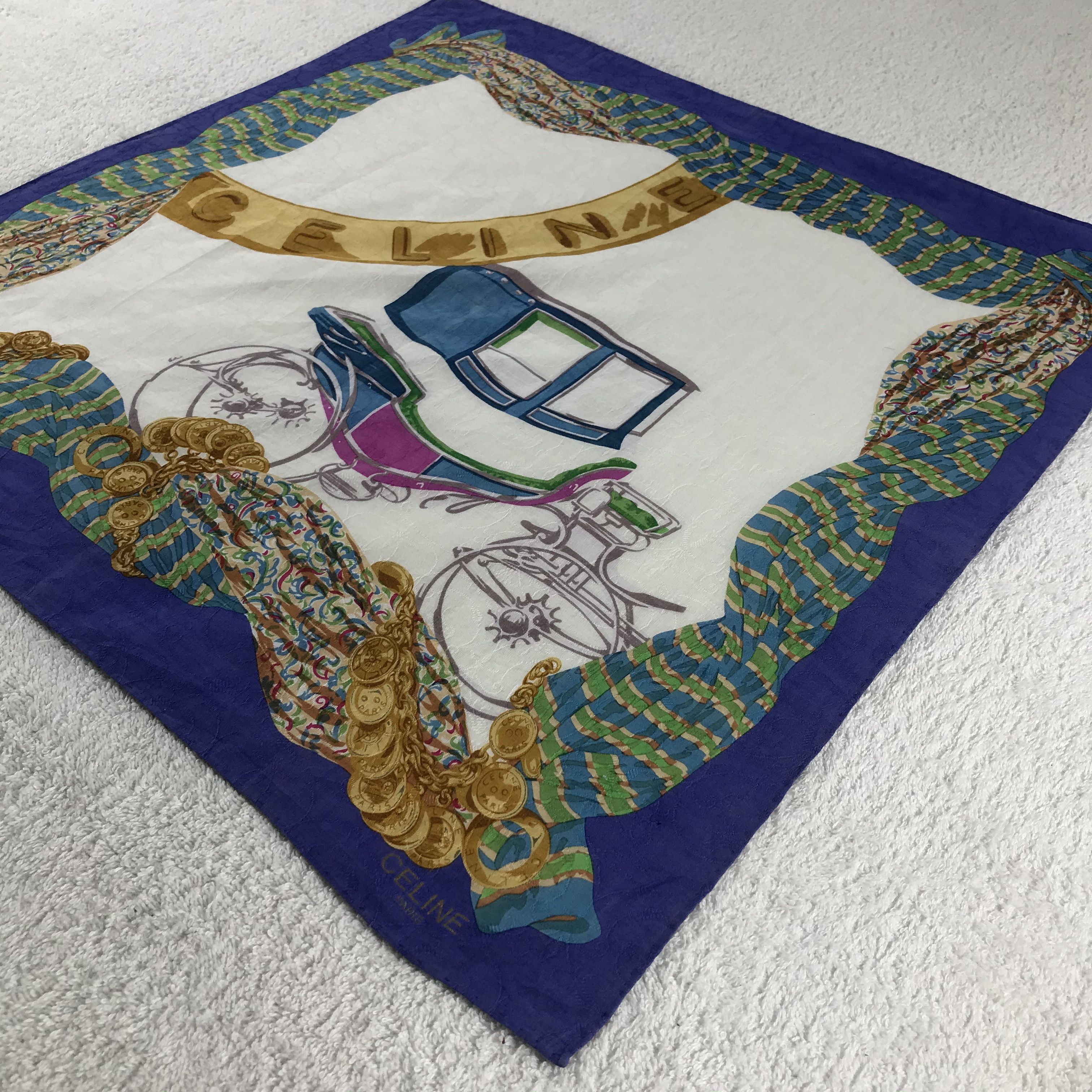 Celine × Vintage Celine Bandana / Handkerchief / Neckerchief - S256 Size ONE SIZE - 2 Thumbnail