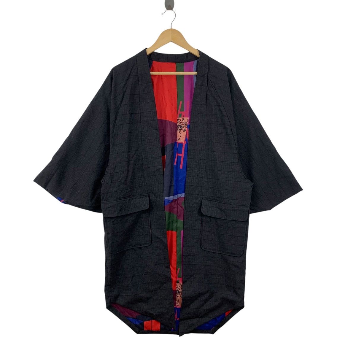 Vintage Vintage 90s KIMONO JAPAN HAORI Avant Garde Traditional Size XXL / US 16-18 / IT 52-54 - 4 Thumbnail