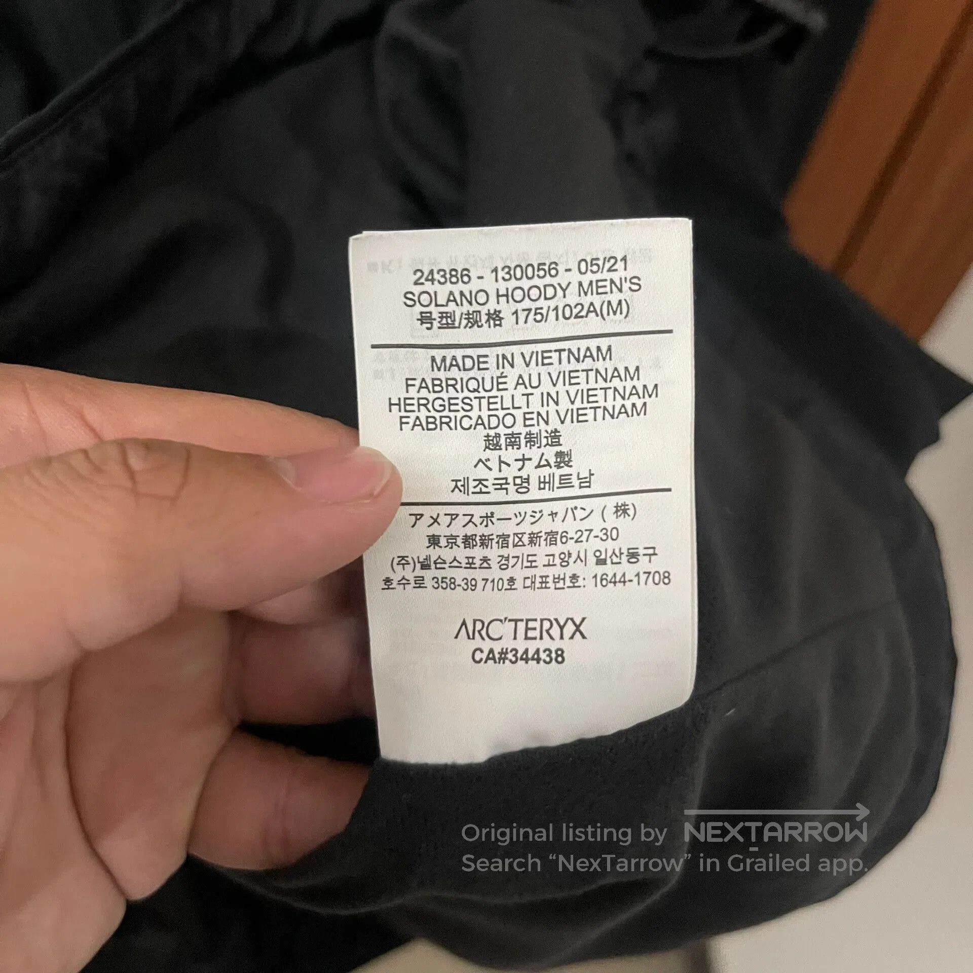 Arc'teryx Arcteryx Solano Gore-Tex Infinium Jacket. Size US M / EU 48-50 / 2 - 5 Thumbnail