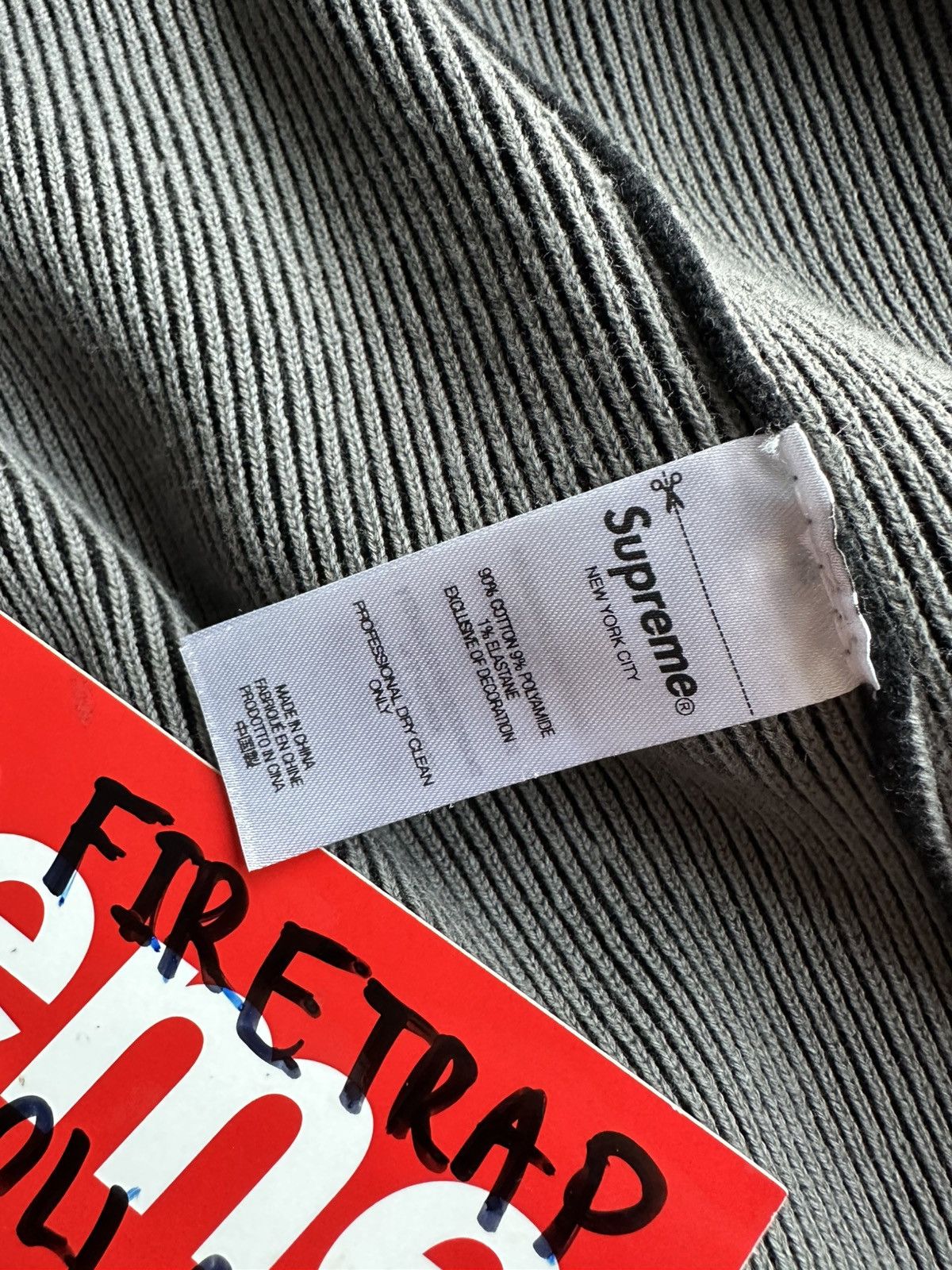 Supreme Supreme 2-Tone Ribbed Zip Up Sweater Black Grey Size US L / EU 52-54 / 3 - 8 Thumbnail