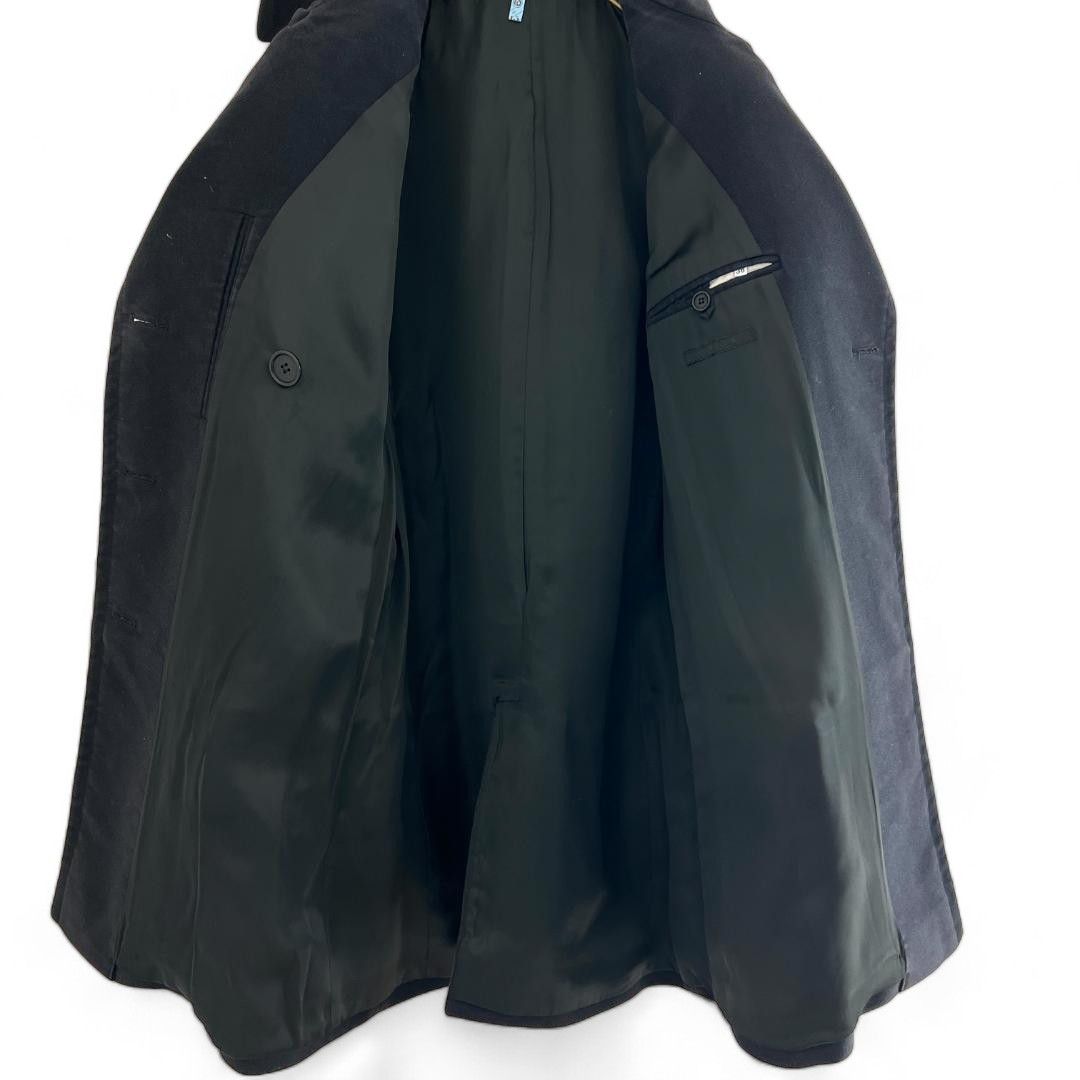 Helmut Lang Helmut Lang - M AW98 Moleskin Pea Coat Vintage Black Size US M / EU 48-50 / 2 - 5 Thumbnail