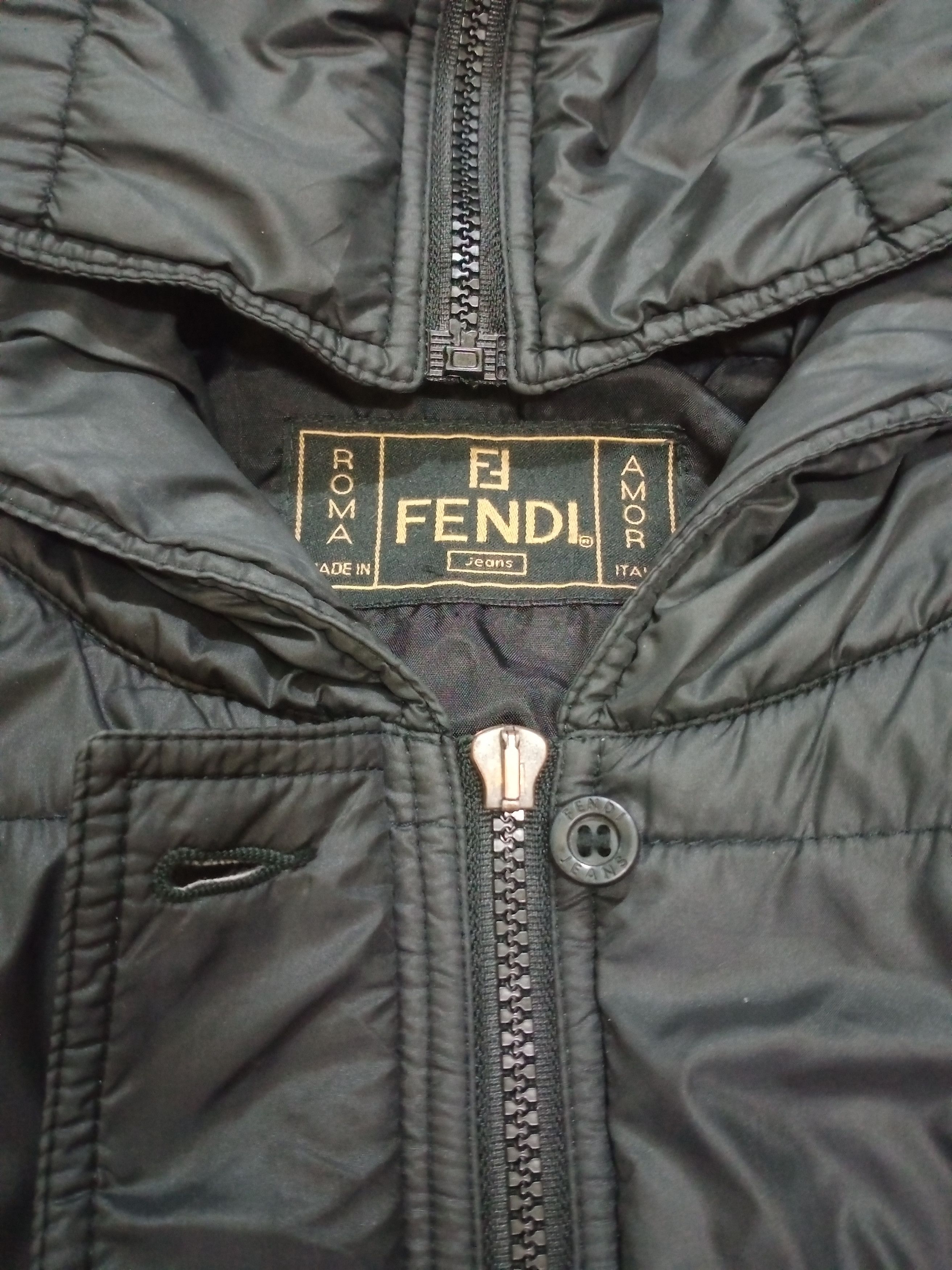 Fendi Rare Vintage Fendi Puffer Hoodie Jacket Size US L / EU 52-54 / 3 - 17 Thumbnail