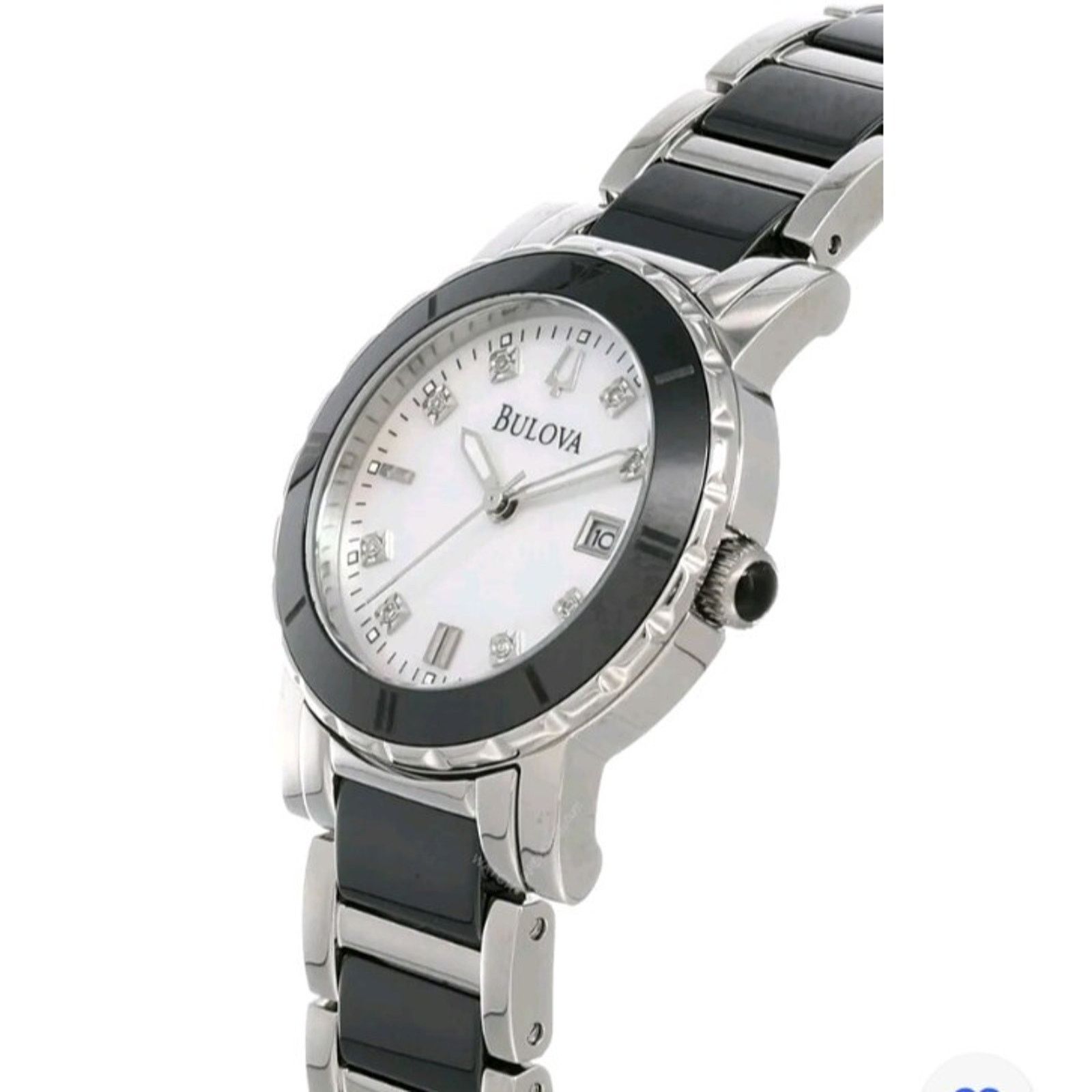 Bulova Bulova Highbridge Diamond Watch - White MOP & 2-Tone Ceramic Size ONE SIZE - 2 Thumbnail