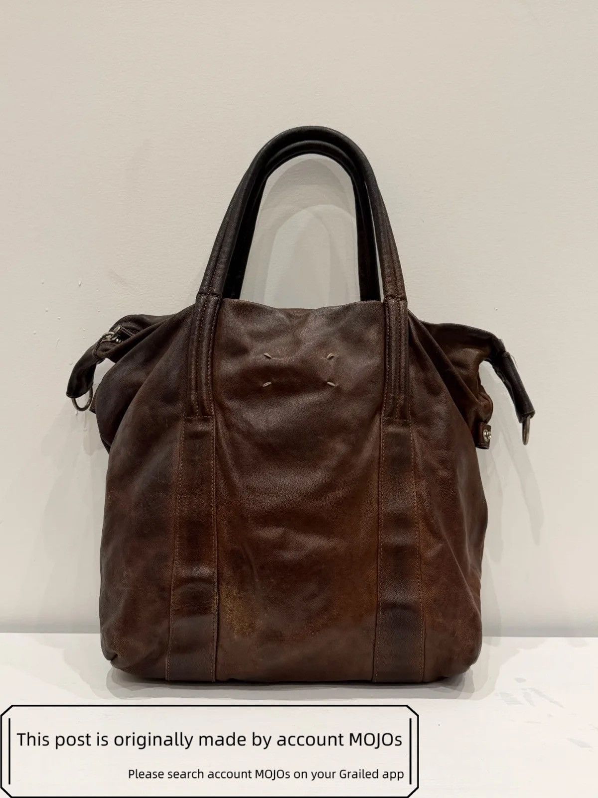Maison Margiela Maison Margiela 12AW Darker Brown Leather Tote mojos181 Size ONE SIZE - 1 Thumbnail