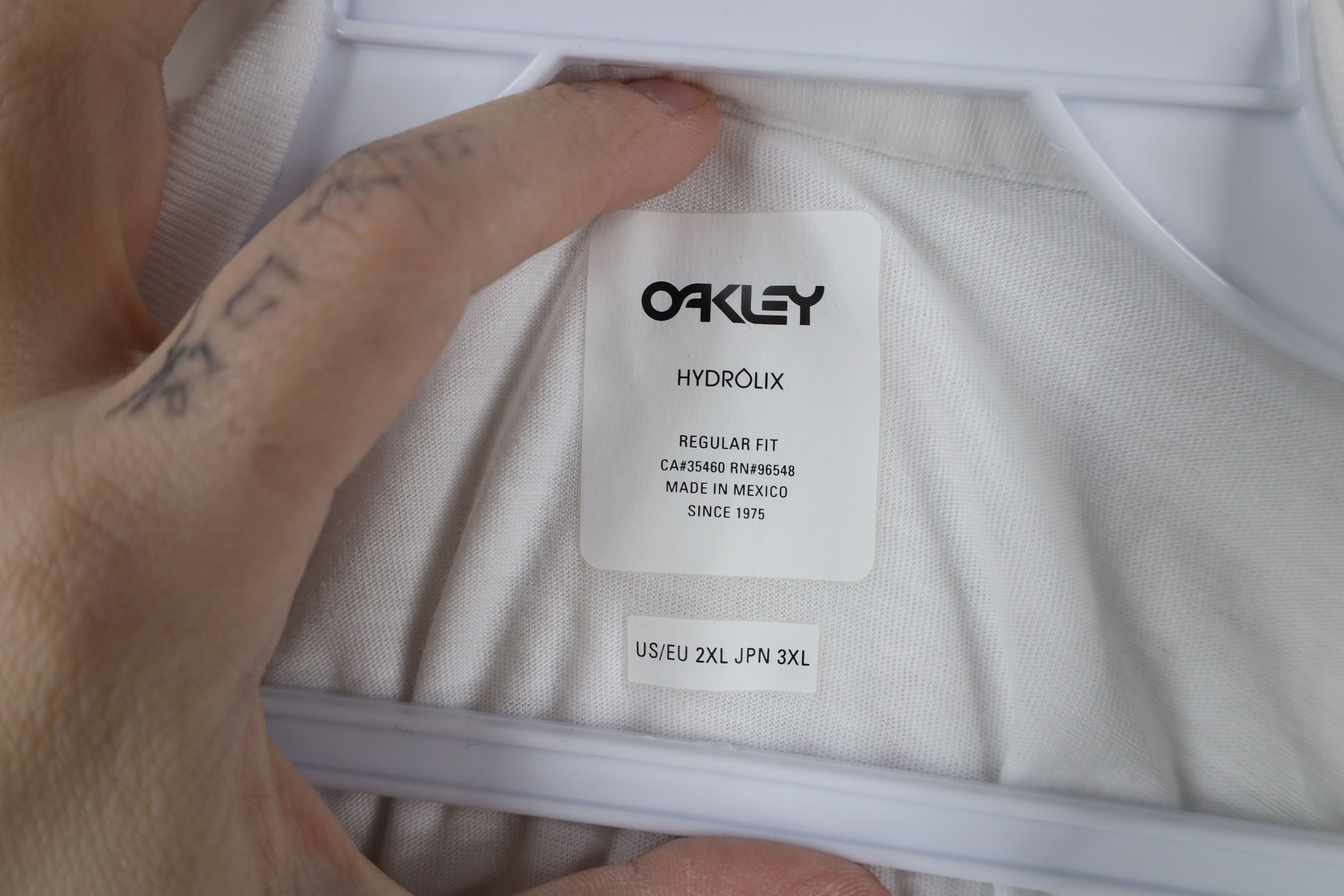 Oakley × Vintage Vintage Oakley Factory Pilot Hydrolix Goggles T-Shirt White Size US XXL / EU 58 / 5 - 6 Thumbnail