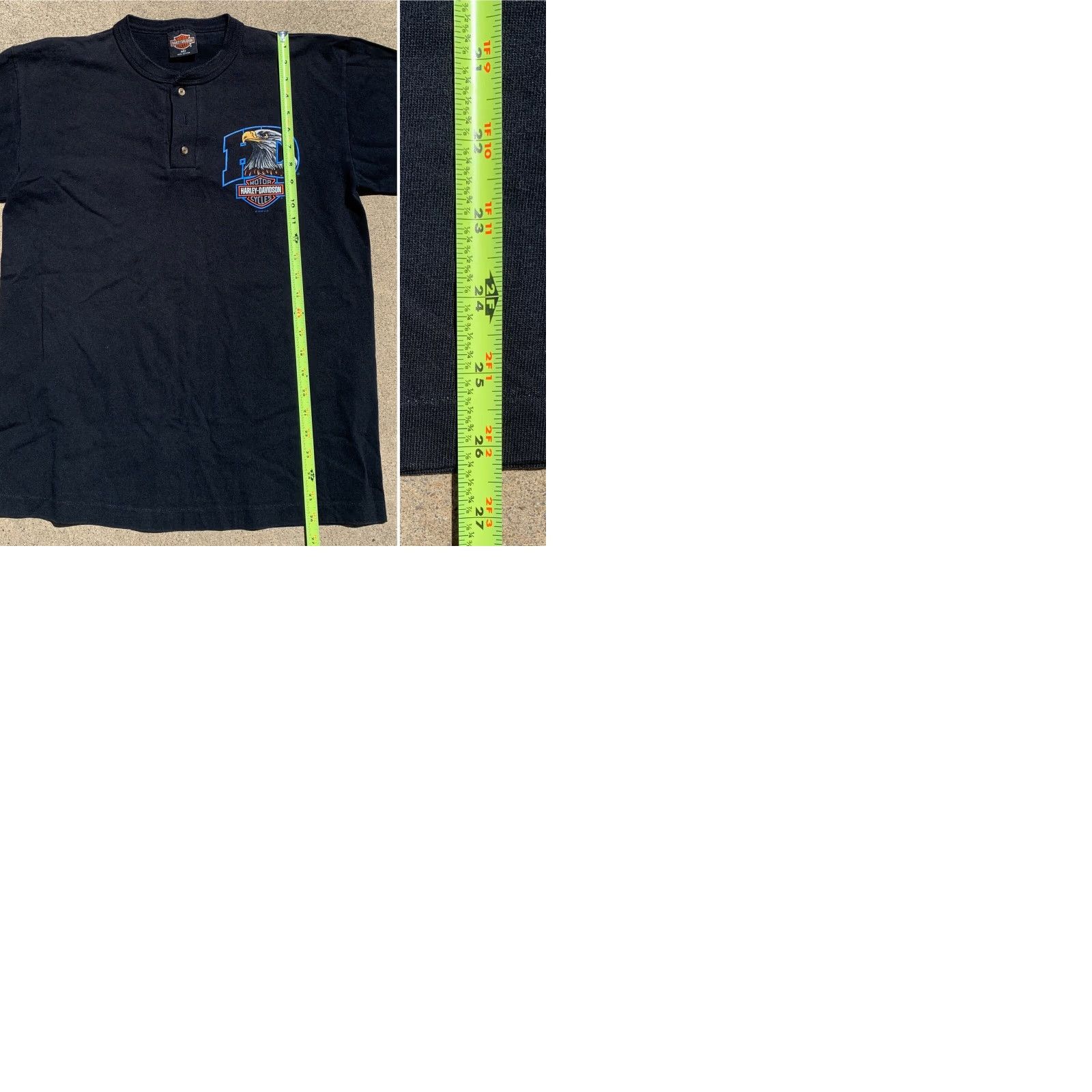 Harley Davidson VINTAGE Harley-Davidson T-Shirt Motorcycles Men M Black Graphic Tee 90s California Mitchell’s Modesto USA Size US M / EU 48-50 / 2 - 9 Thumbnail