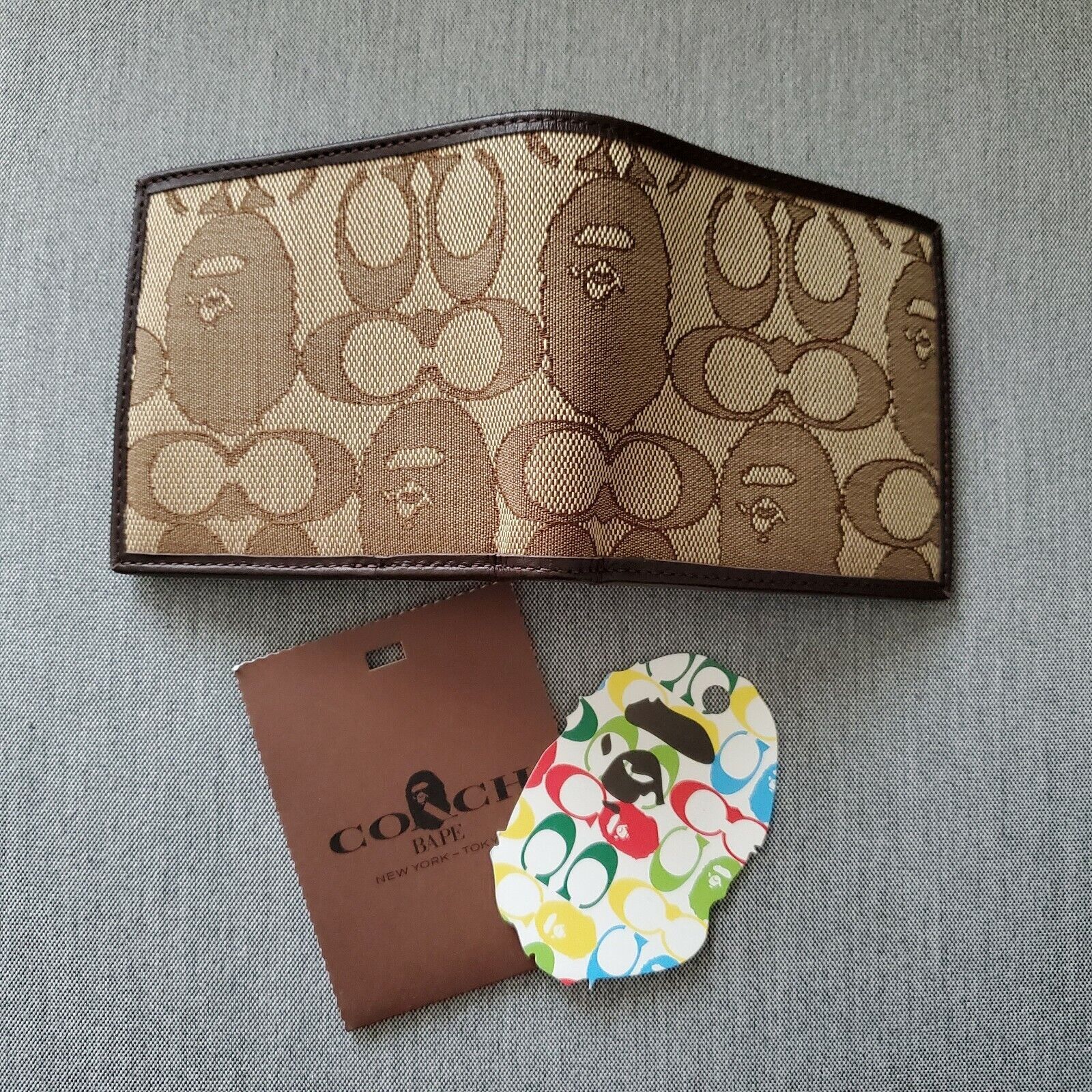 bape coach wallet