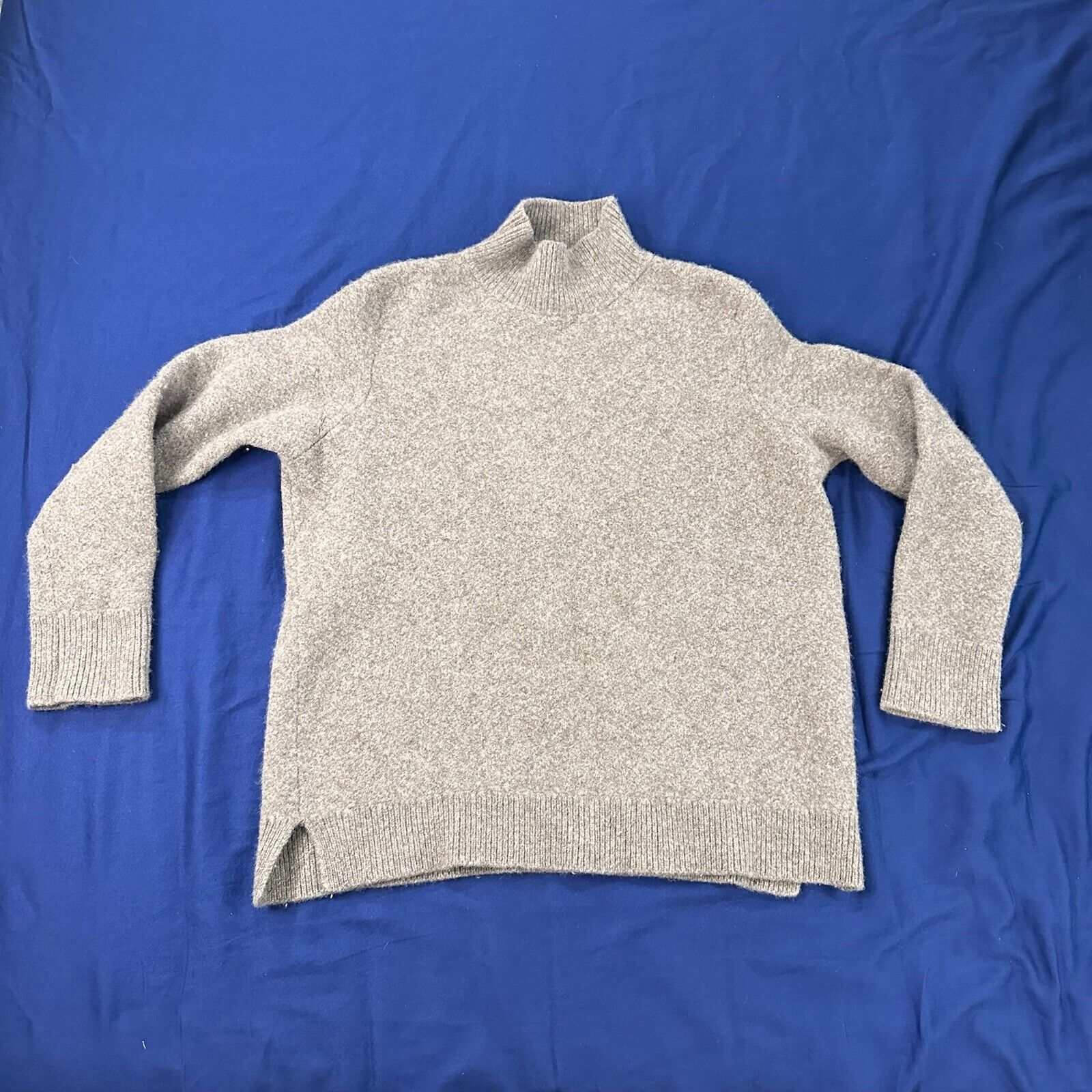 Casey Casey Casey Casey Mock Neck Sweater M Cashmere Hand Made Gray Wool Size M / US 6-8 / IT 42-44 - 1 Thumbnail