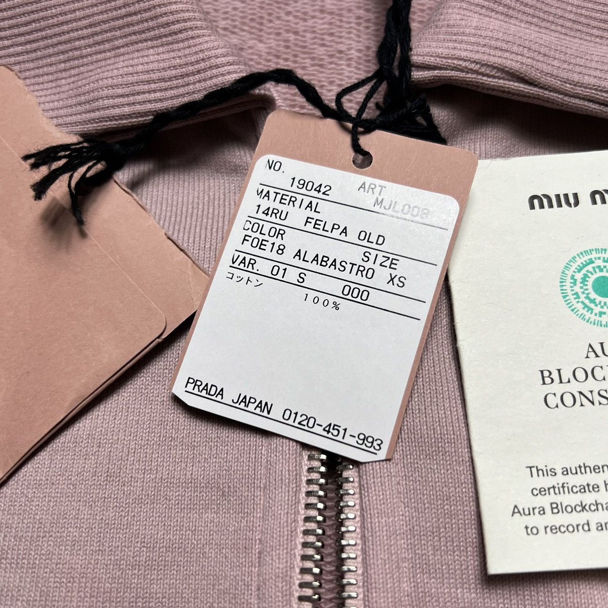 Miu Miu × Prada miu miu Embroidery Logo Half Zip Sweater Size US XS / EU 42 / 0 - 5 Thumbnail