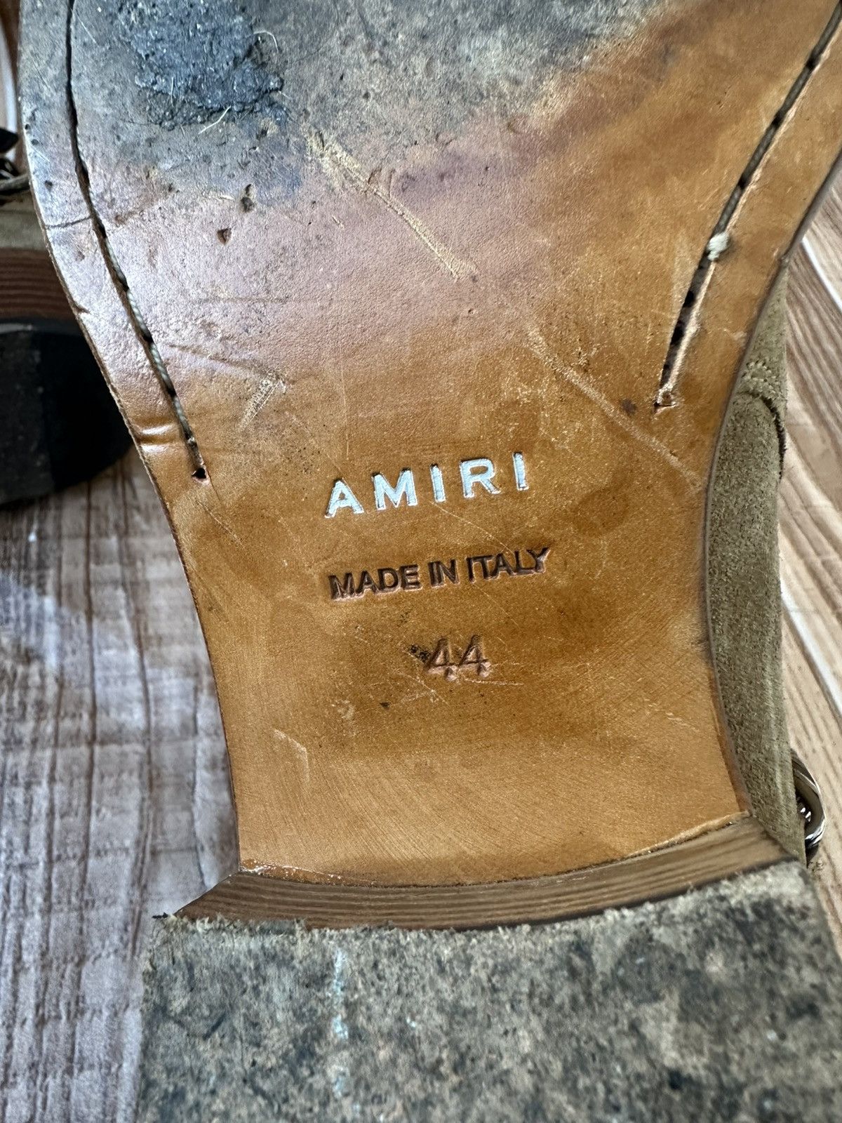 Amiri Amiri Bandana Buckle Chain Embellished Suede Western Boots Size US 11 / EU 44 - 25 Thumbnail