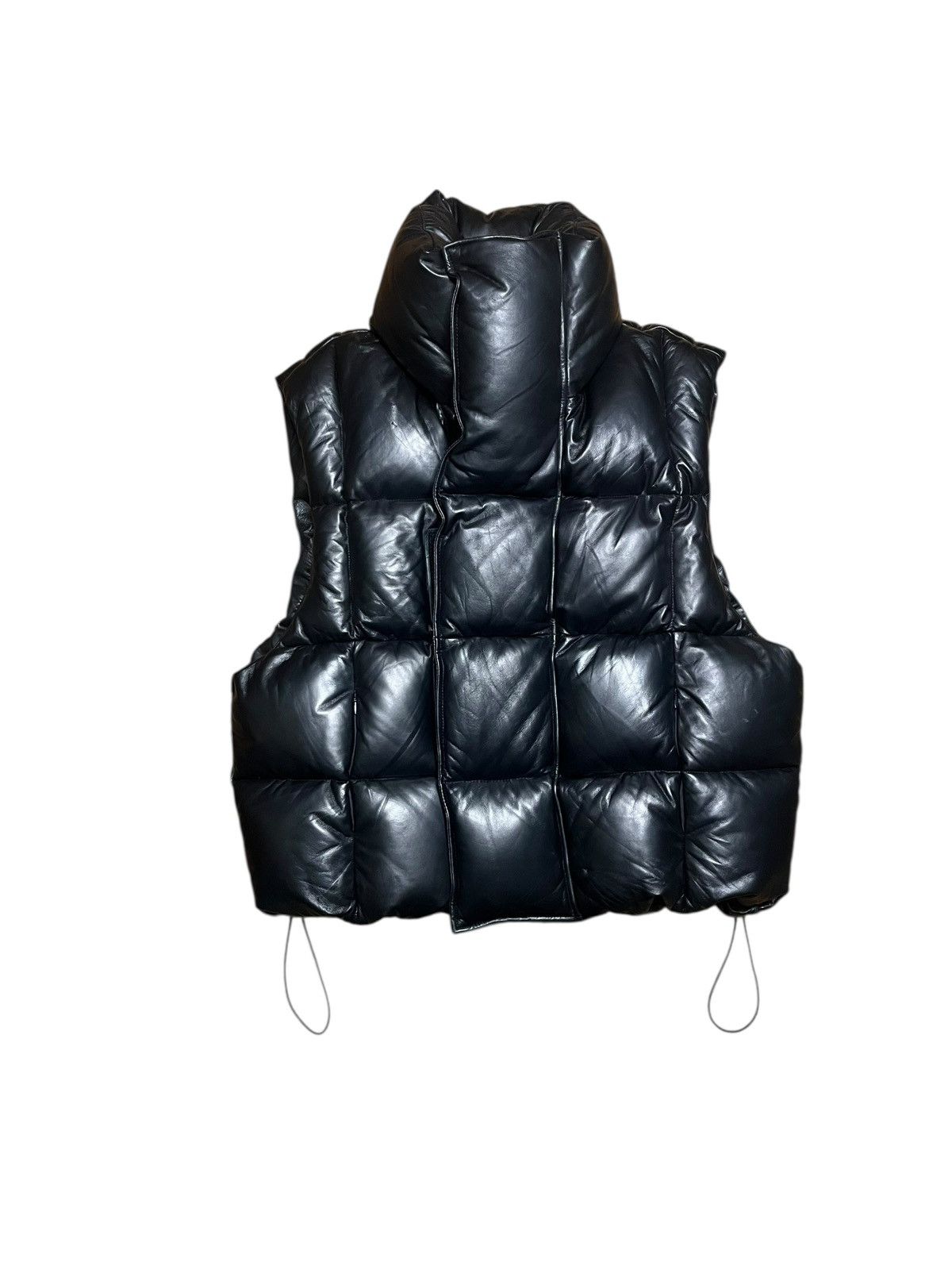 Givenchy AW21 Runway Lambskin Leather Puffer Vest Look 5
