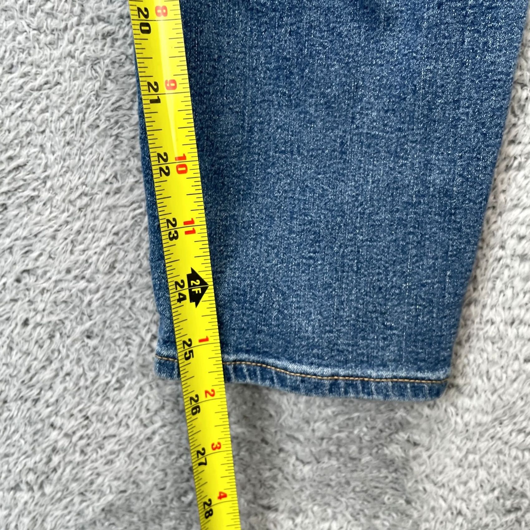 Gap Gap Jeans Womens 14x32 Blue Favorite Jegging High Rise Stretch Denim Shirt? Size 36" / US 14 / IT 50 - 7 Thumbnail