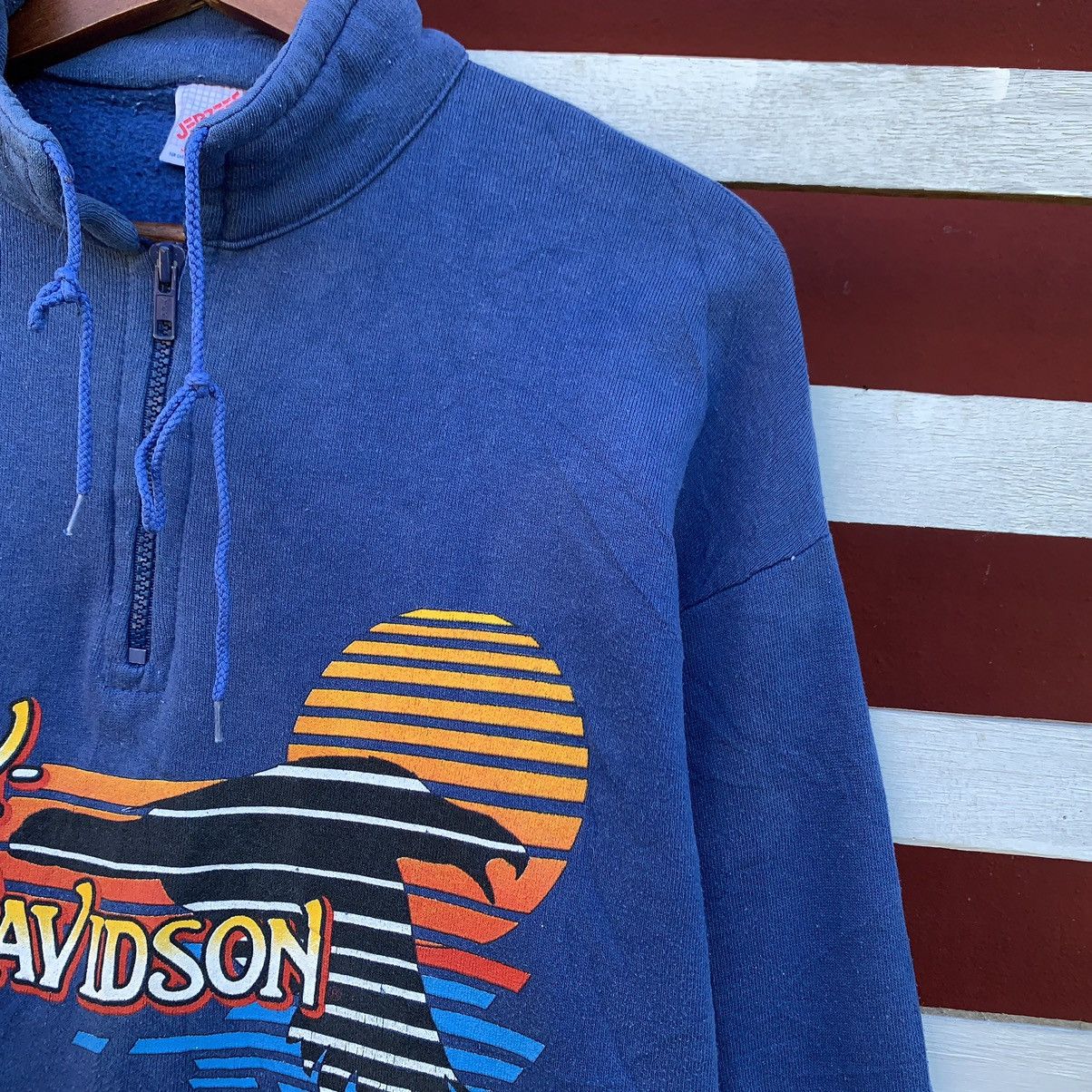 Vintage Vintage 90s Jerzees Harley Davidson Sweatshirt Size US M / EU 48-50 / 2 - 4 Thumbnail
