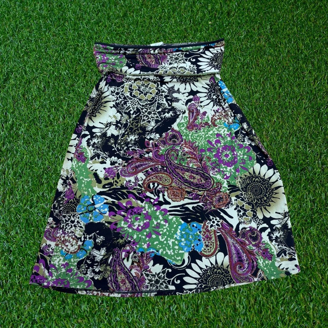 Other Flowy floral fold-over long skirt Size 31" - 1 Thumbnail