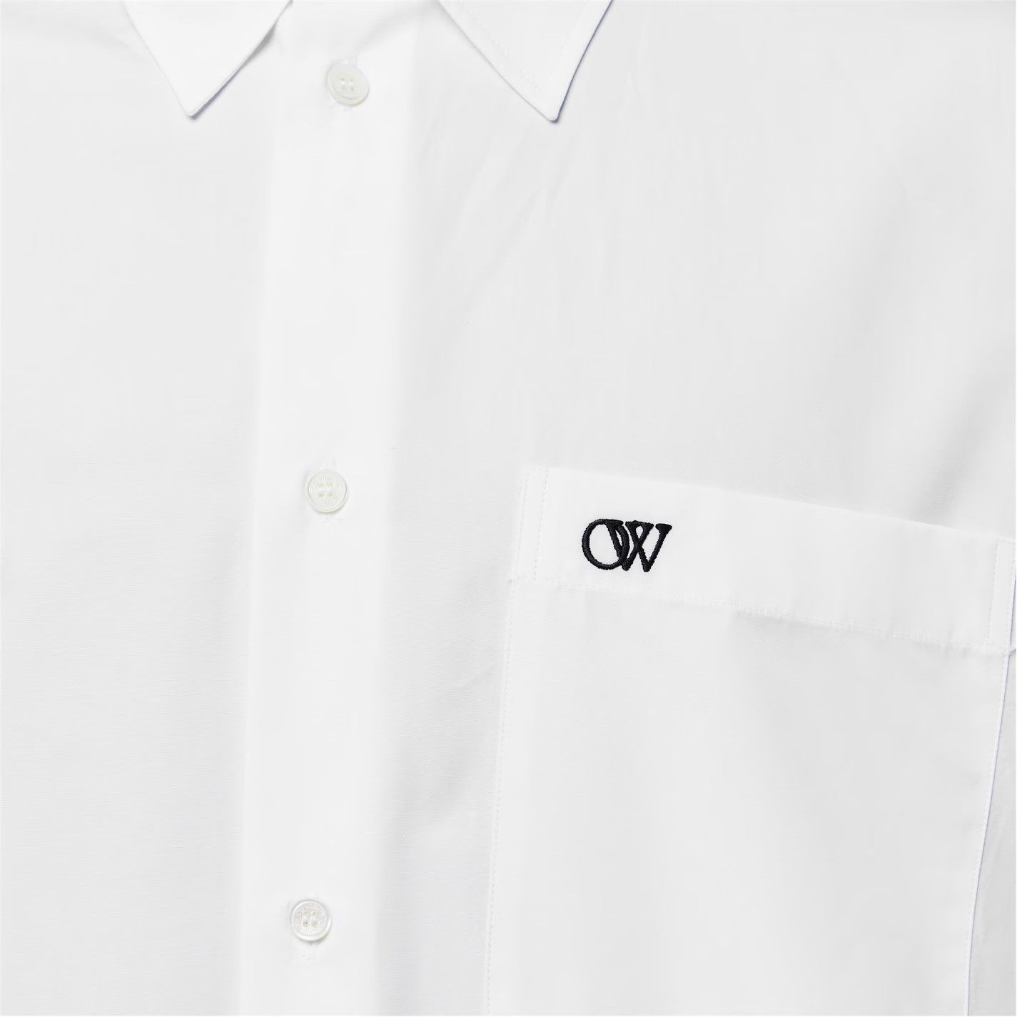 Off-White o1g2r1mq0326 Structured Fit Overshirt in White Size US XS / EU 42 / 0 - 5 Thumbnail