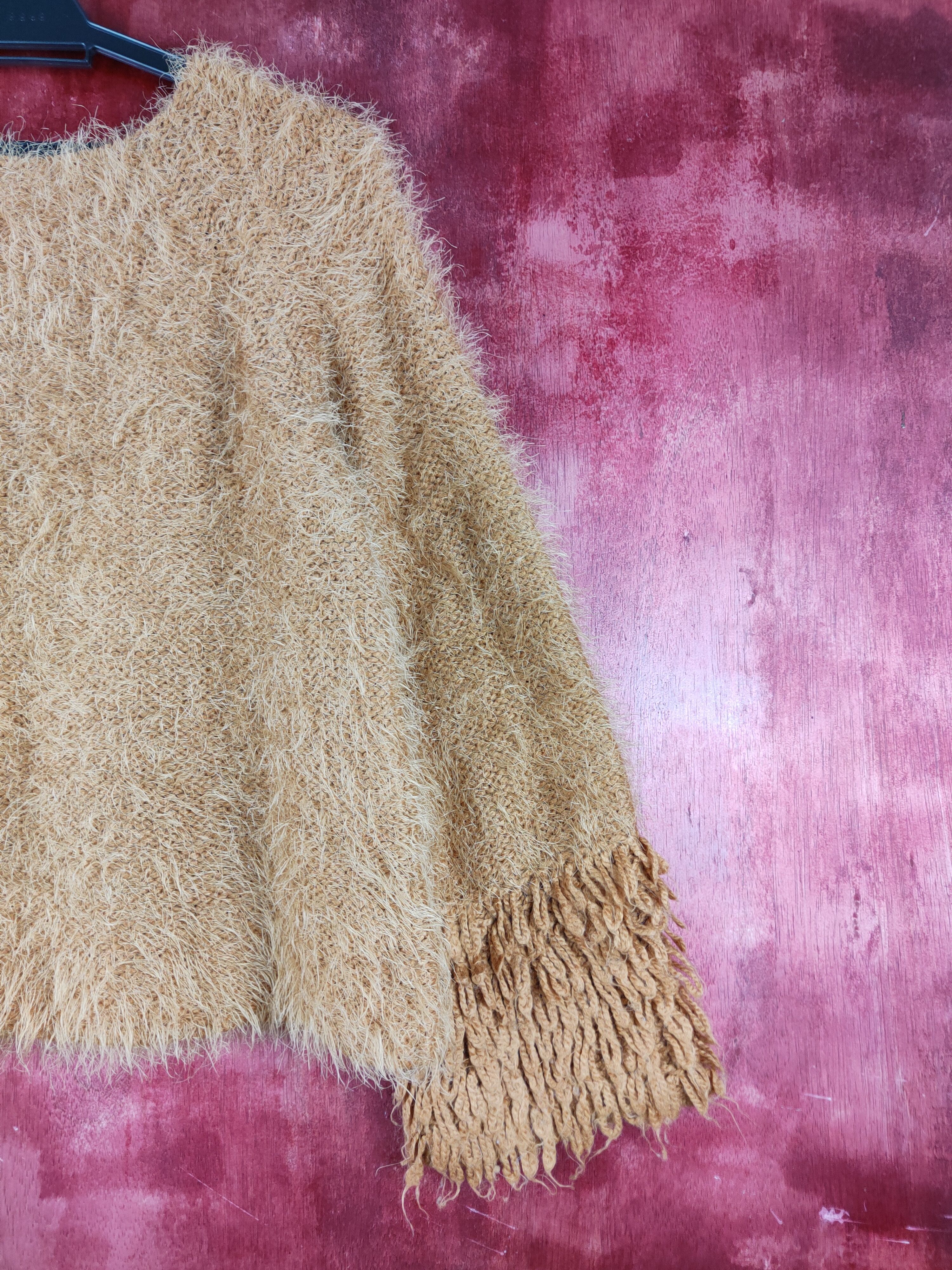 GU GU Brown Shag Shaggy Fur Mohair Knitwear #S1268 Size S / US 4 / IT 40 - 9 Thumbnail