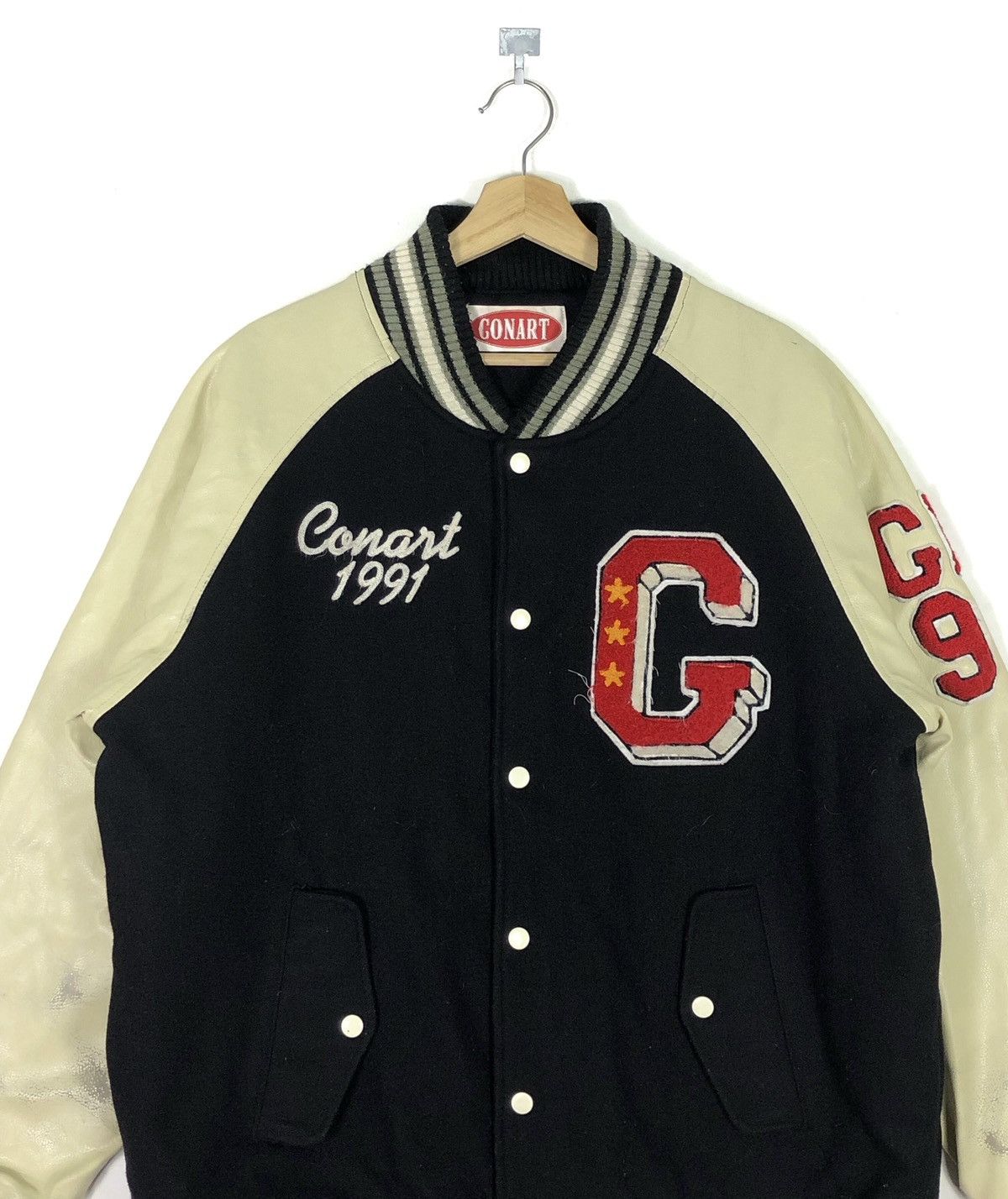 Vintage RARE🔥VINTAGE 1991 DISTRESS CONART WESTCOAST VARSITY JACKET Size US XL / EU 56 / 4 - 6 Thumbnail