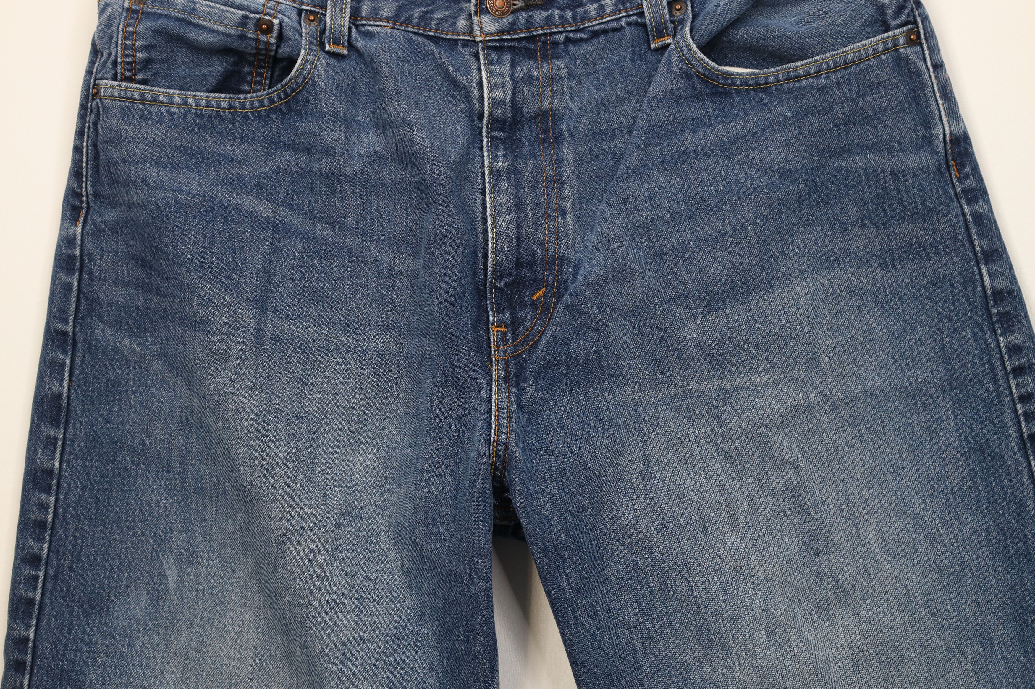 Levi's Vintage Y2K Levis 569 Loose Fit Denim Jean Shorts Jorts Blue Size US 36 / EU 52 - 3 Thumbnail