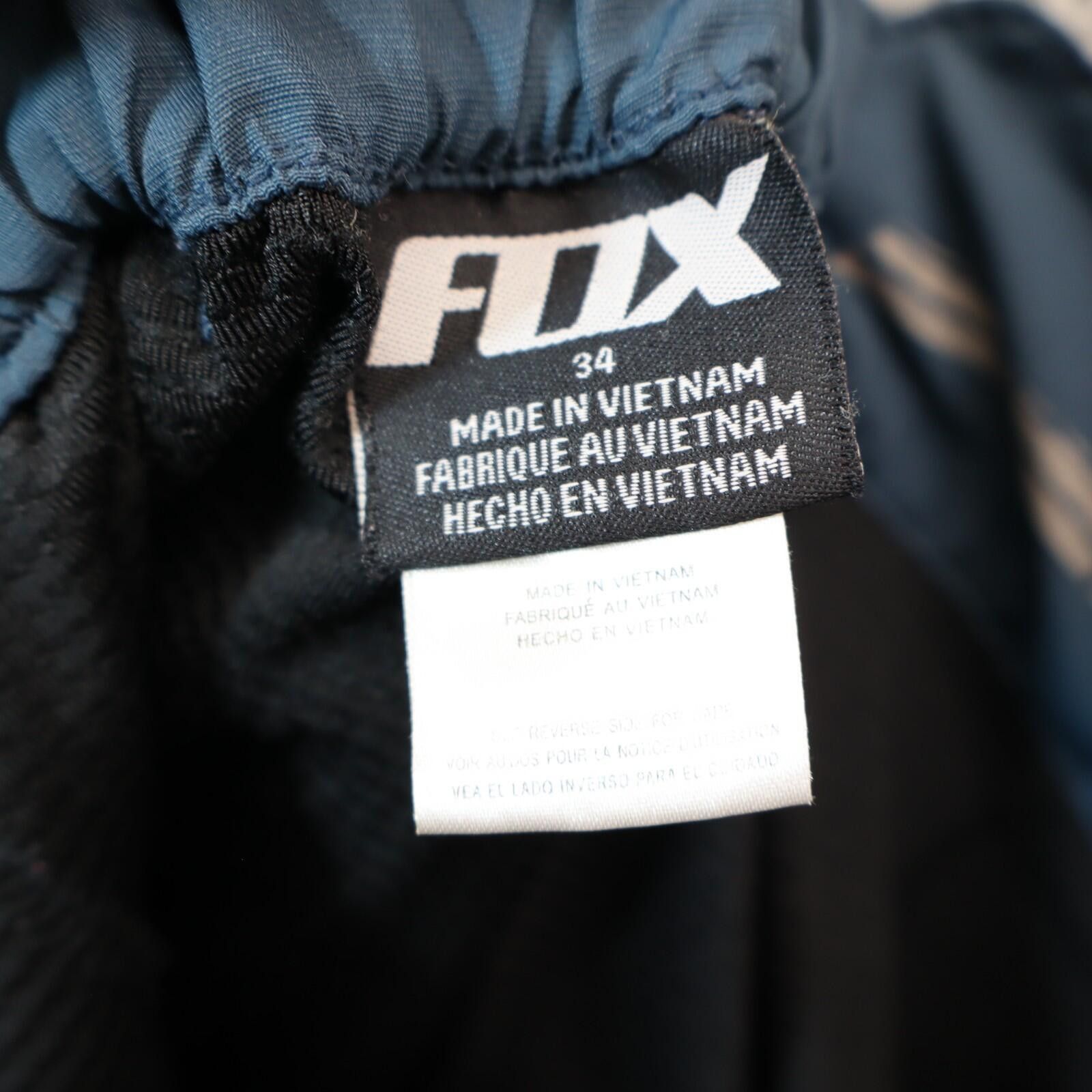 Fox Racing Fox Racing Shorts Men 34 Blue Mountain Biking Padded Cycling Size ONE SIZE - 8 Thumbnail