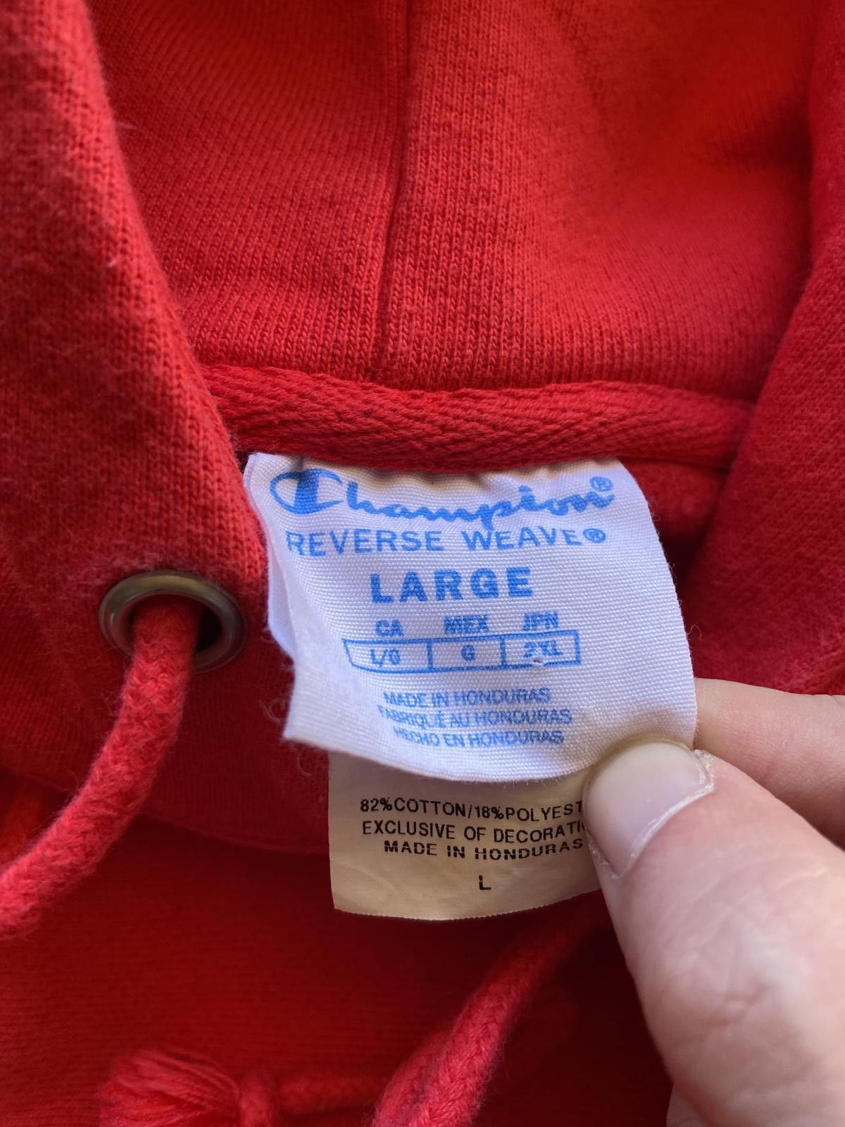 Champion Vintage Style Y2K Champion Reverse Weave Red Hoodie Small Size US S / EU 44-46 / 1 - 3 Thumbnail