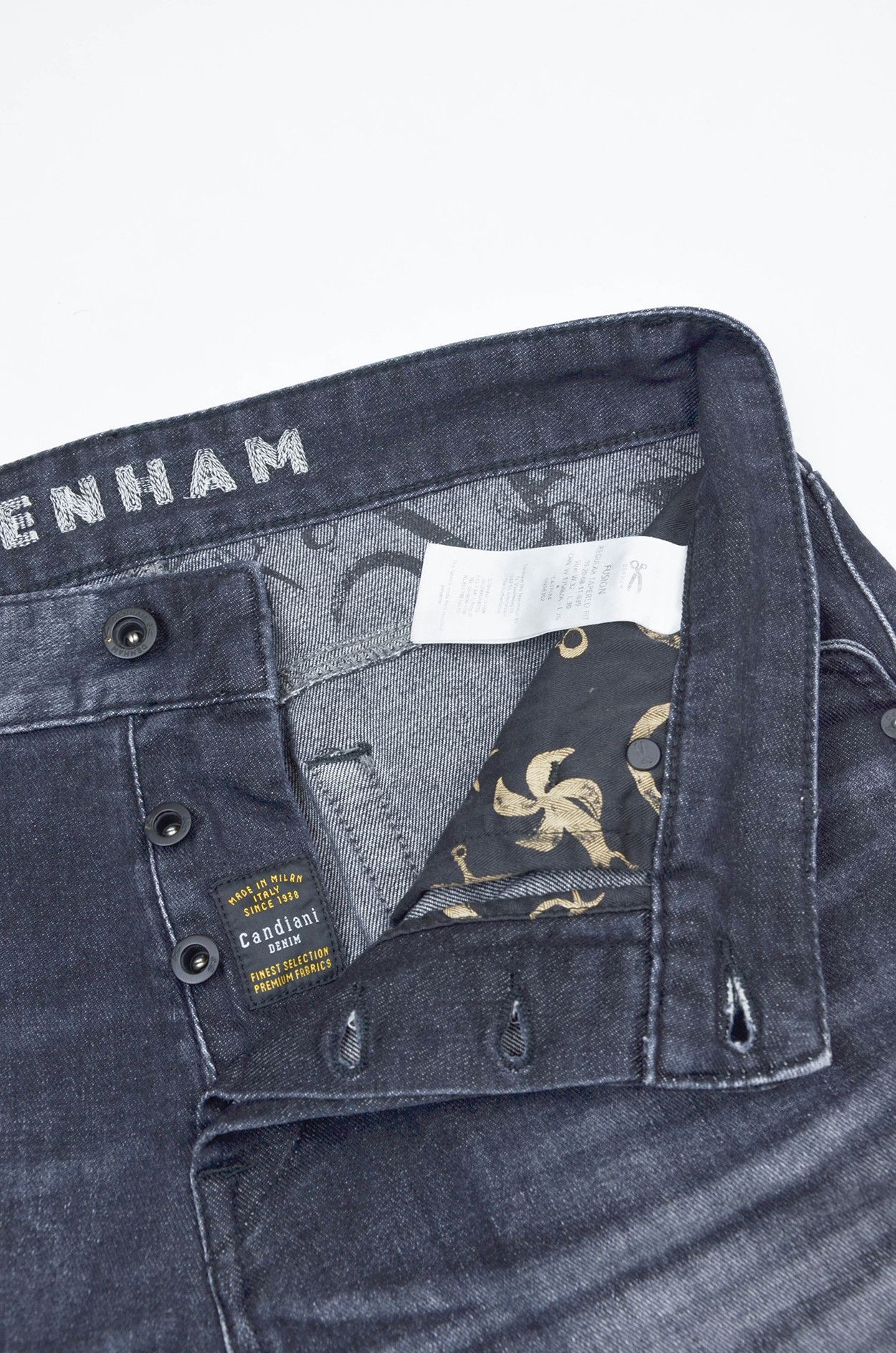 DENHAM Denham Fusion Regular Tapered Jeans Candiani Denim -W32 L30 Size US 32 / EU 48 - 7 Thumbnail