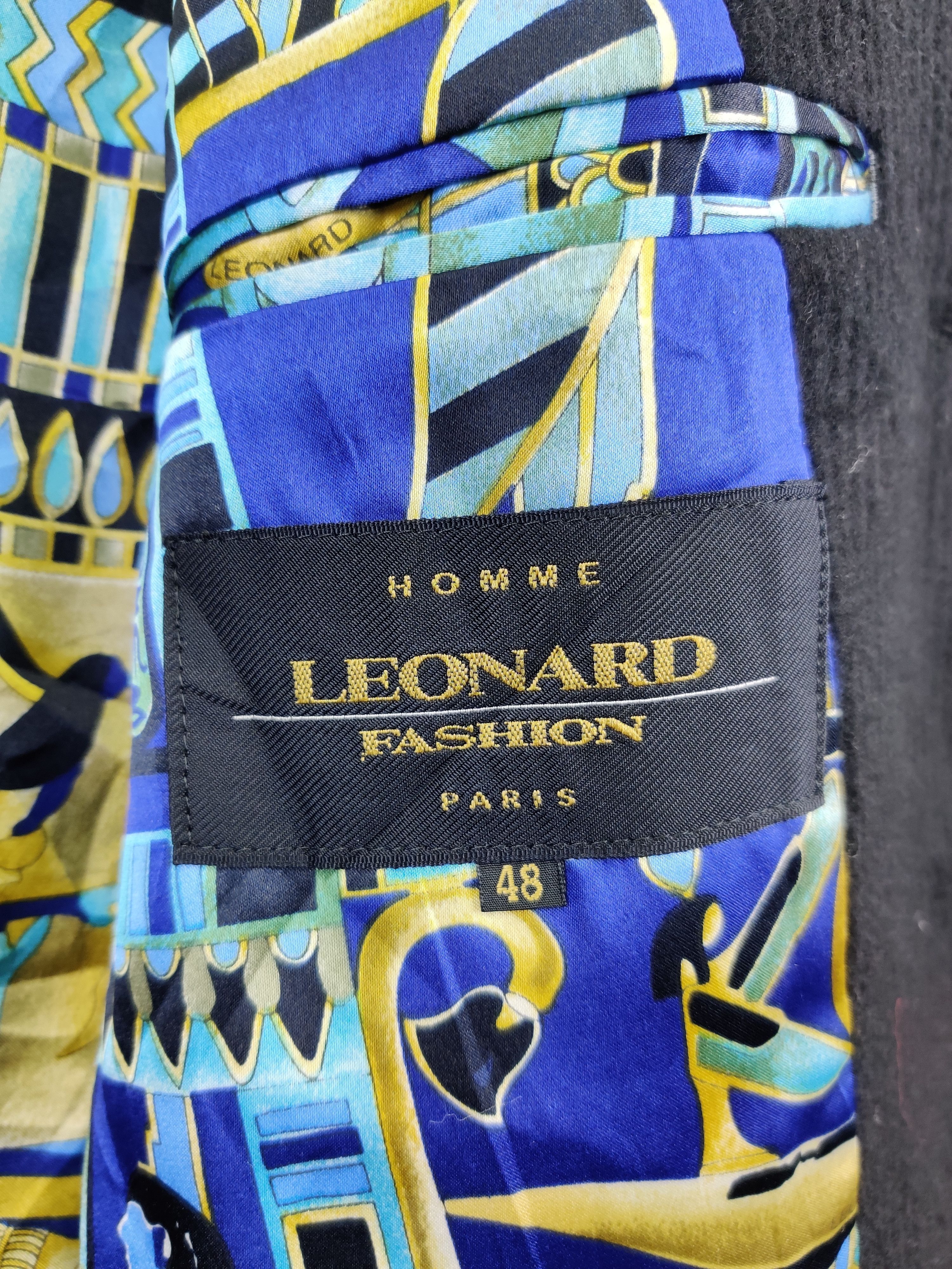 Japanese Brand Vintage Leonard Paris Homme Abstract Blazer Jacket Size US M / EU 48-50 / 2 - 10 Thumbnail