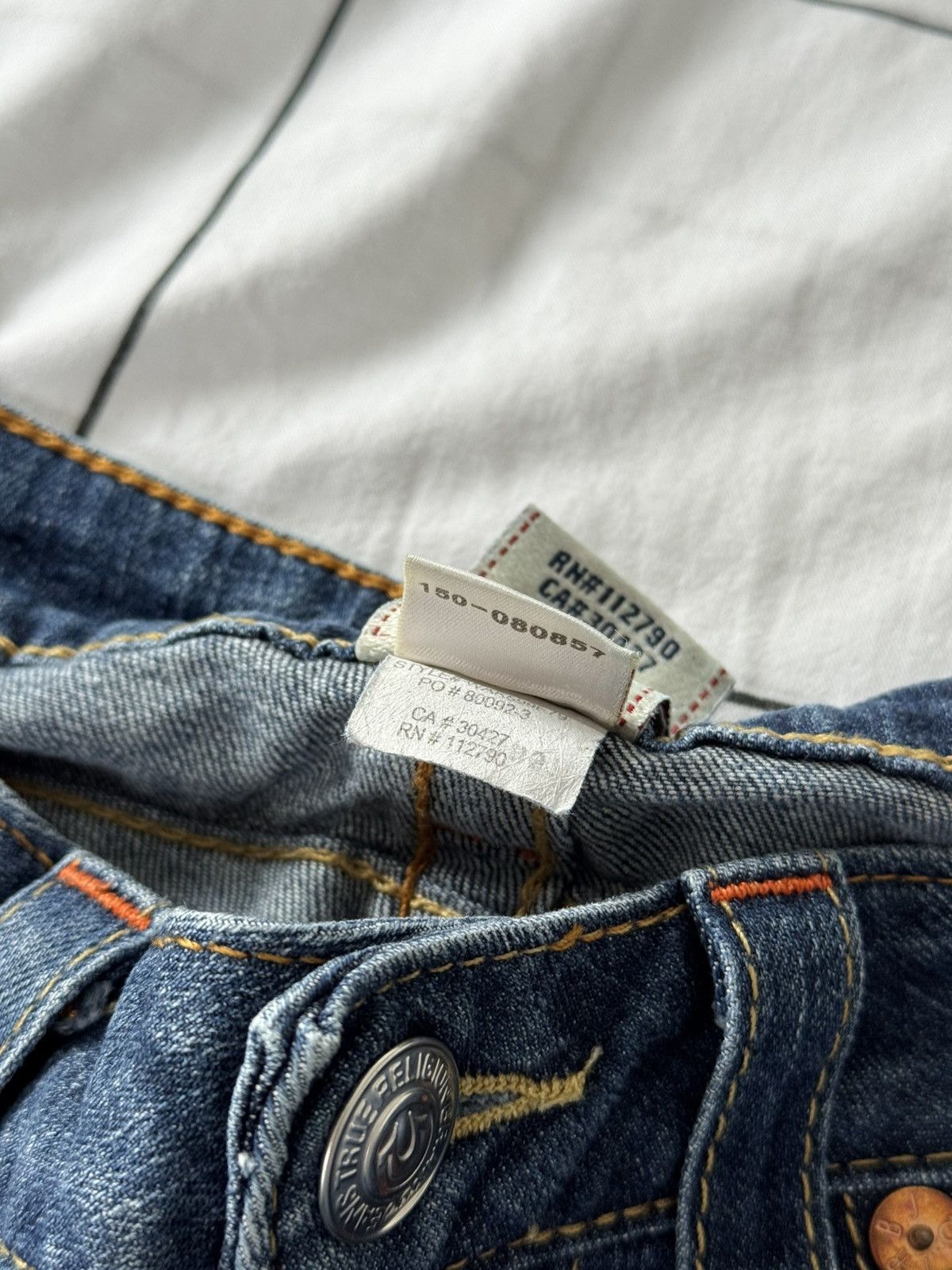 True Religion Sexy Washed Low Waist True Religion Jeans Size 29 Japanesse Size 29" - 13 Thumbnail