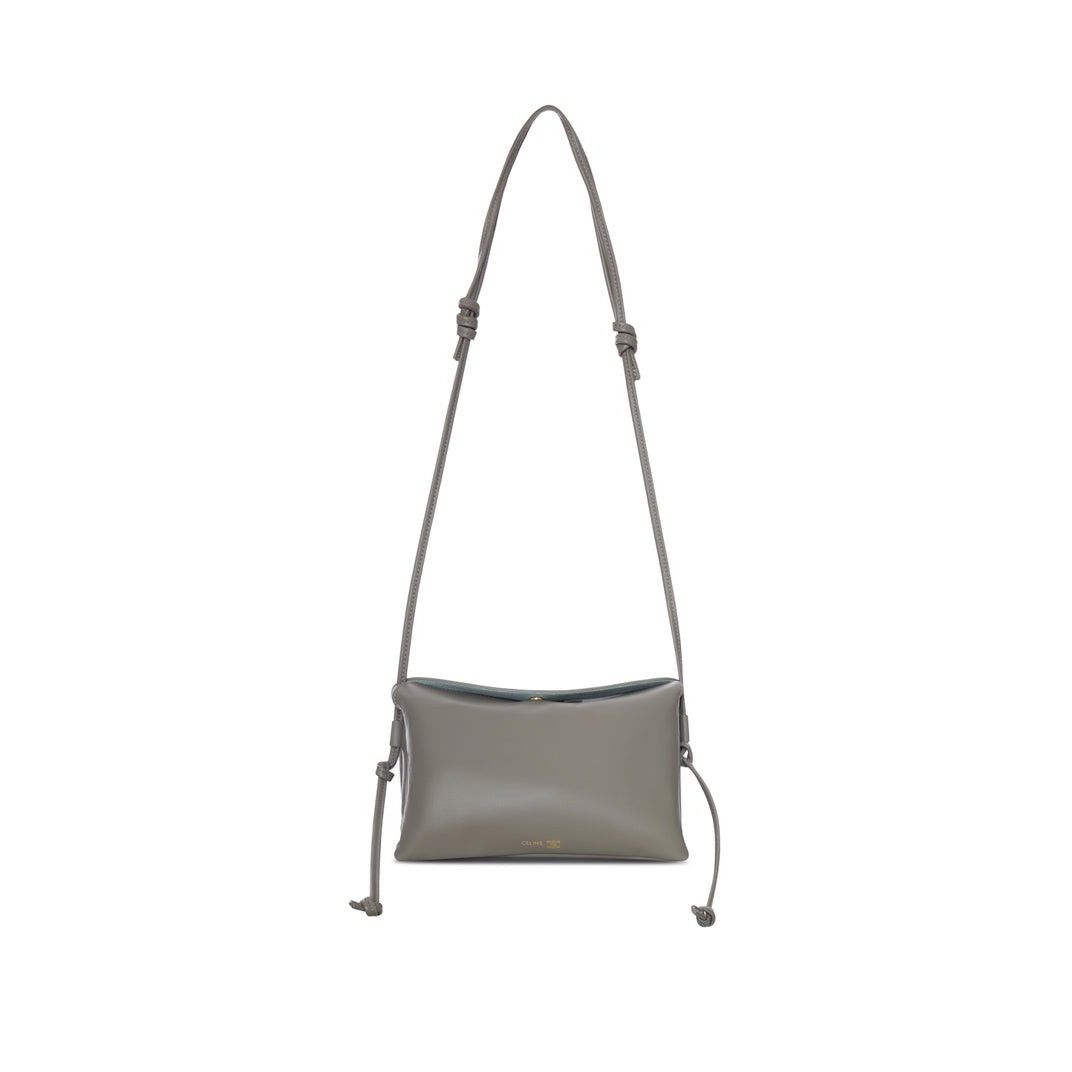 Celine CELINE Trio Flap $1650 Light Graphite Shoulder Bag New Size ONE SIZE - 1 Thumbnail